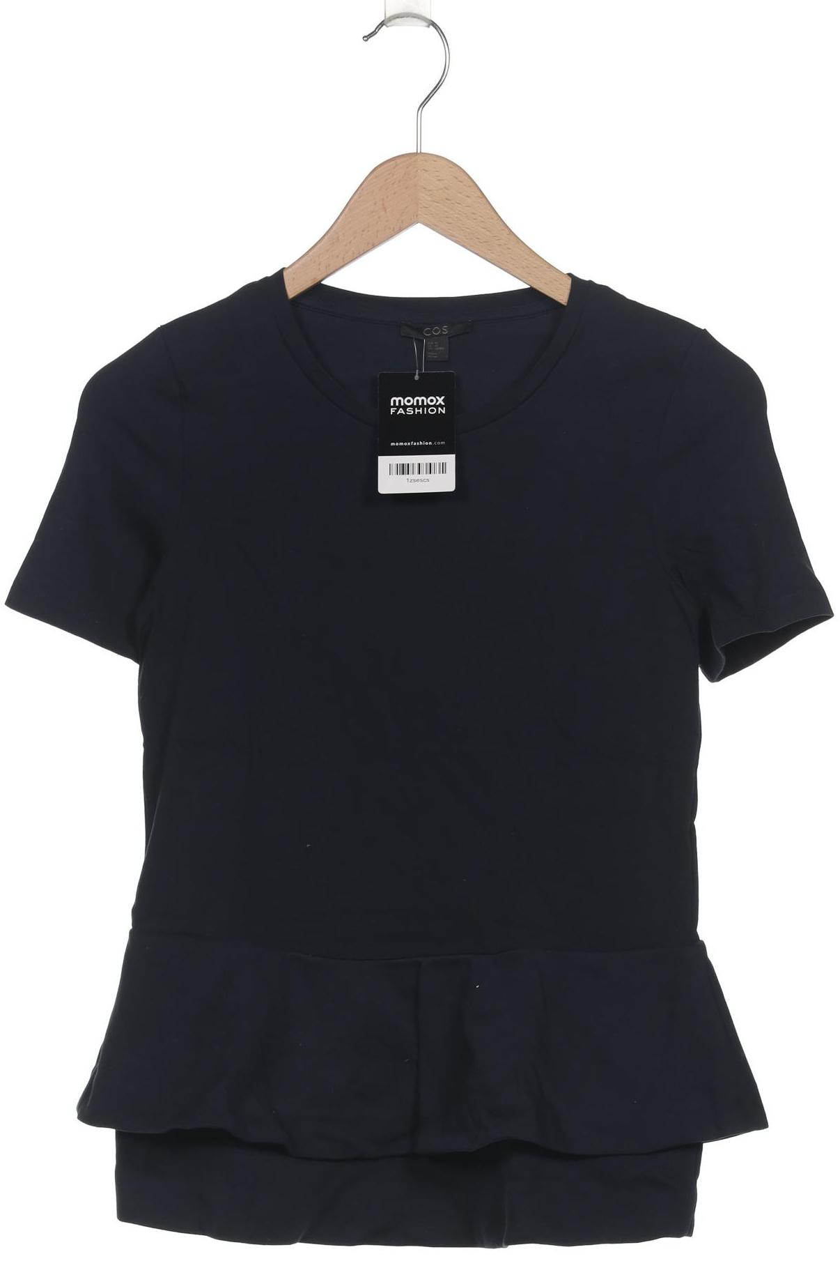 

COS Damen T-Shirt, marineblau, Gr. 34