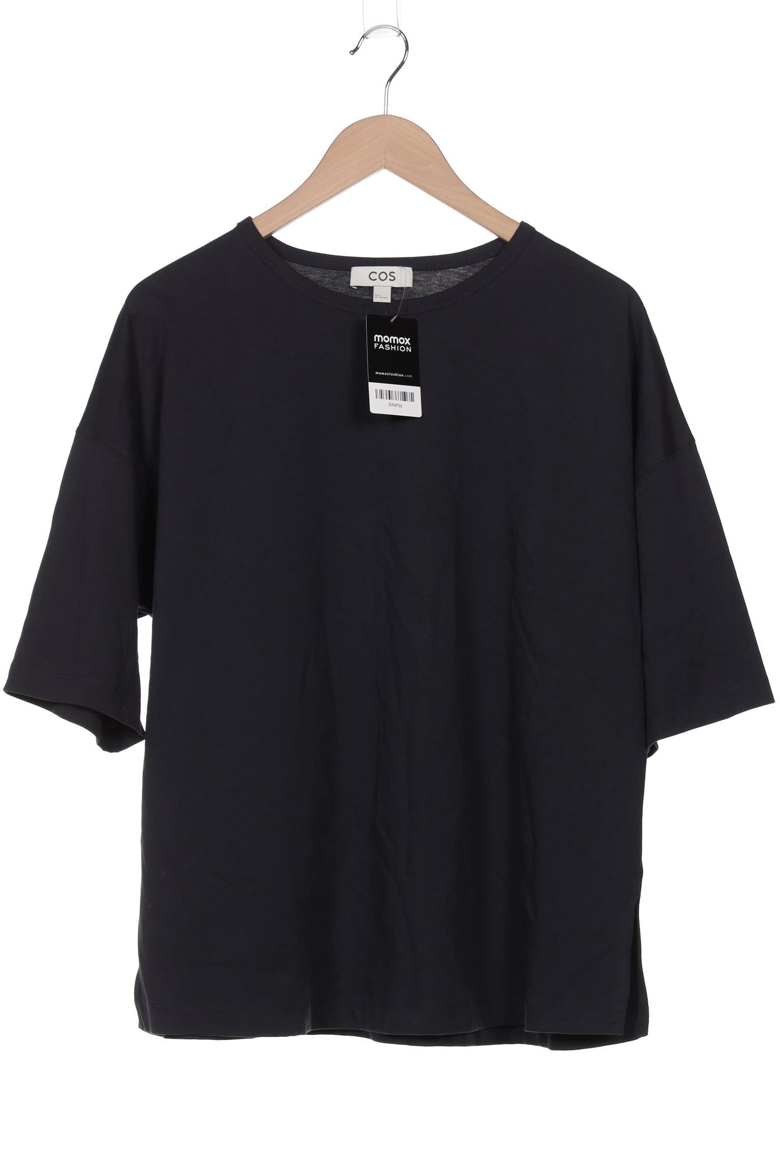 

COS Damen T-Shirt, marineblau, Gr. 42