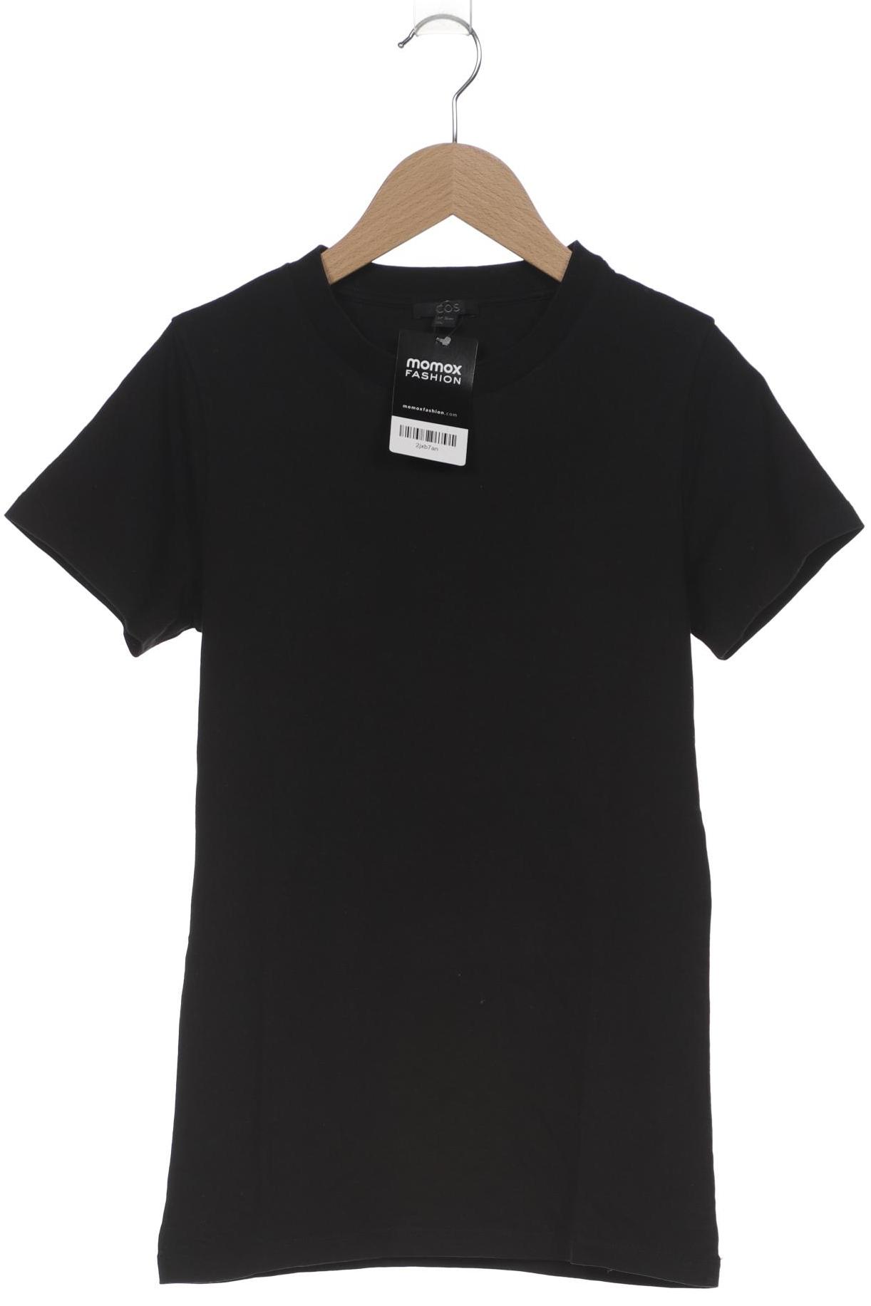 

COS Damen T-Shirt, schwarz, Gr. 34