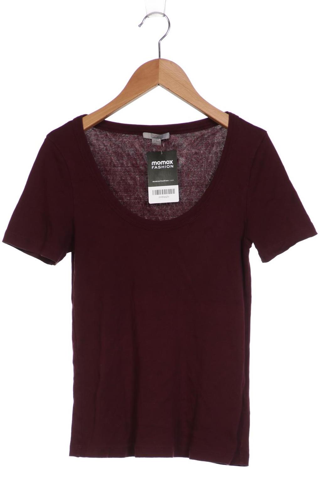 

COS Damen T-Shirt, bordeaux, Gr. 34