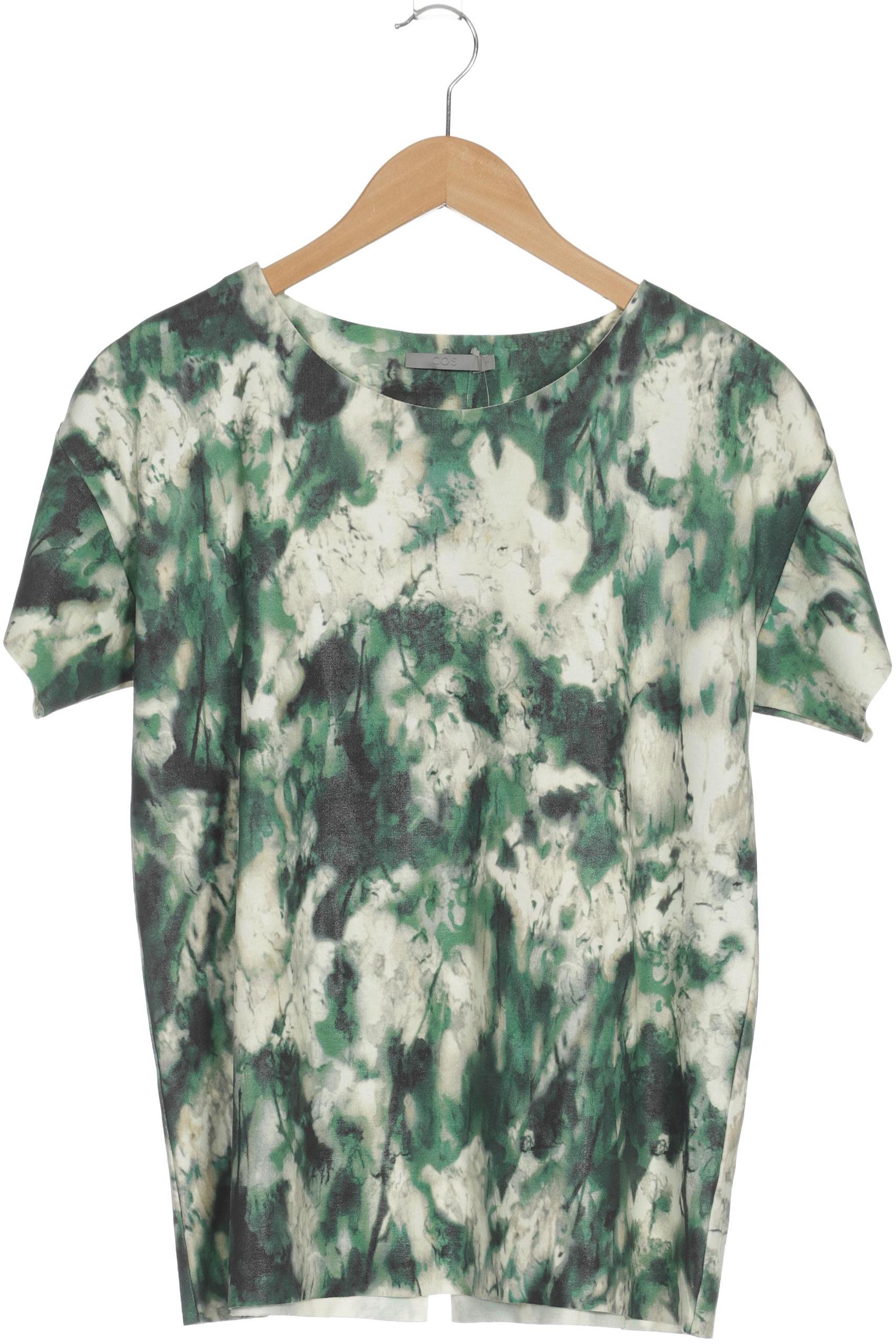 

COS Damen T-Shirt, grün, Gr. 36