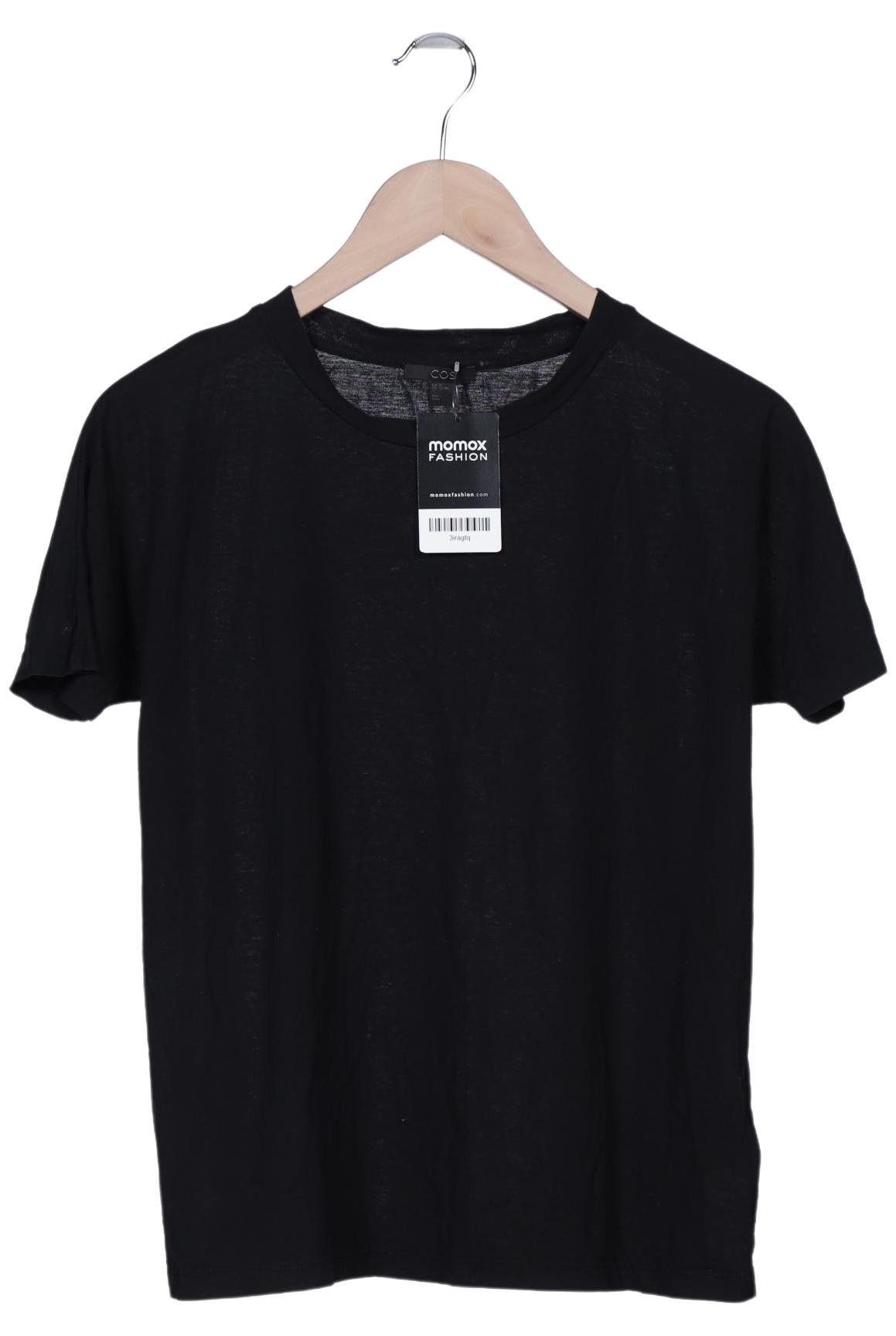 

COS Damen T-Shirt, schwarz, Gr. 38