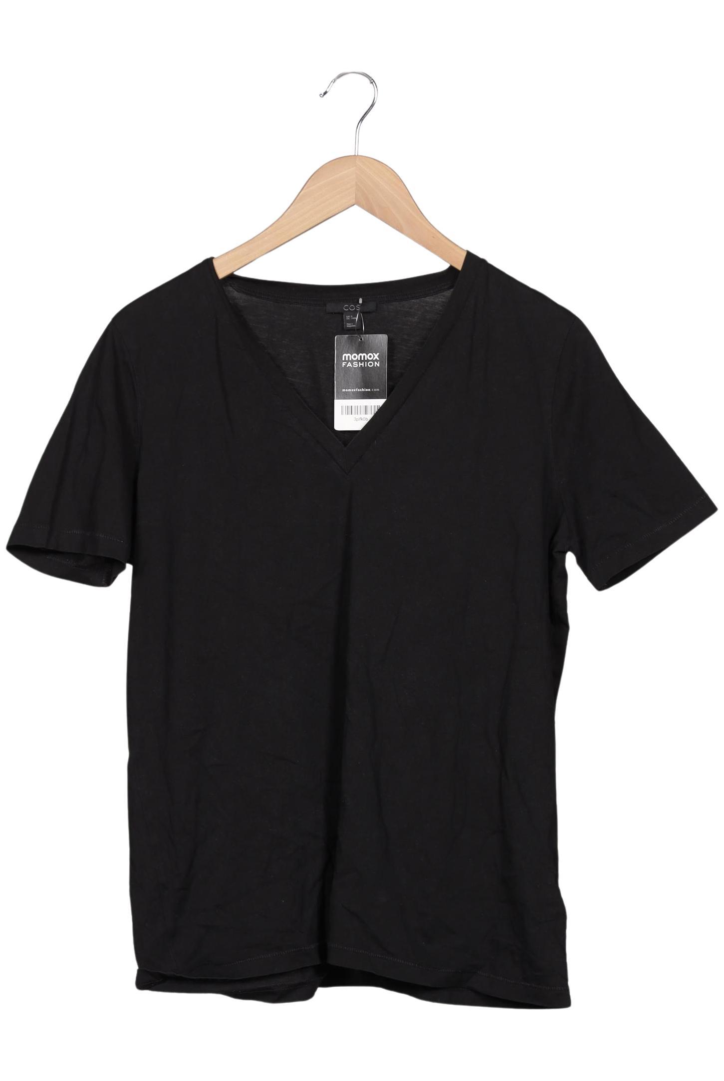 

COS Damen T-Shirt, schwarz, Gr. 38