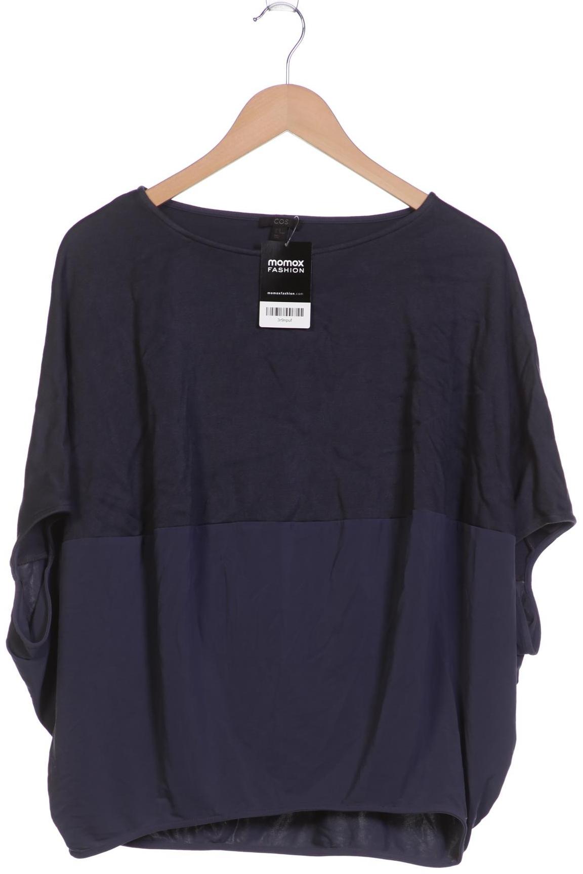 

COS Damen T-Shirt, marineblau, Gr. 38