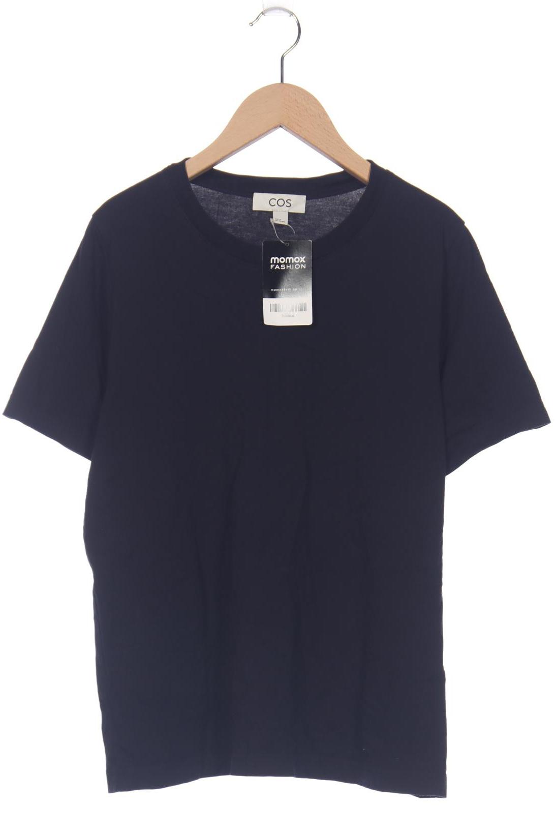 

COS Damen T-Shirt, marineblau, Gr. 38
