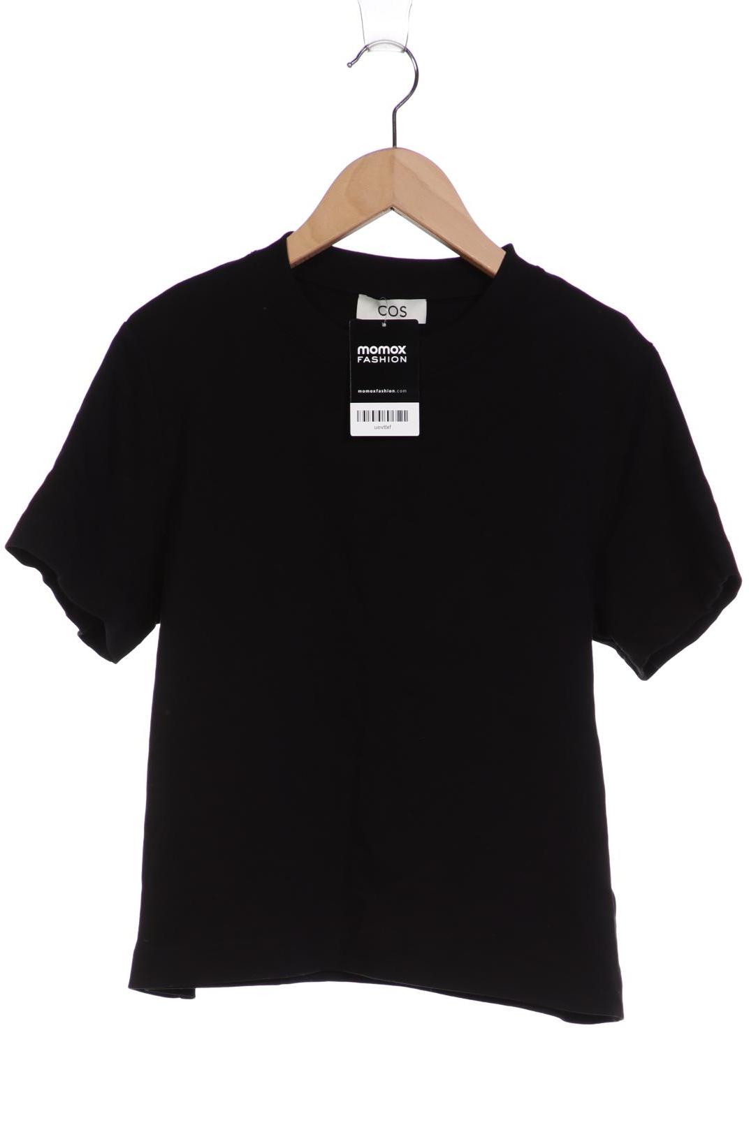 

COS Damen T-Shirt, schwarz, Gr. 38
