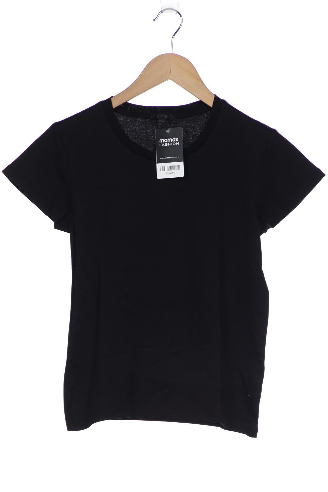 

COS Damen T-Shirt, schwarz, Gr. 38