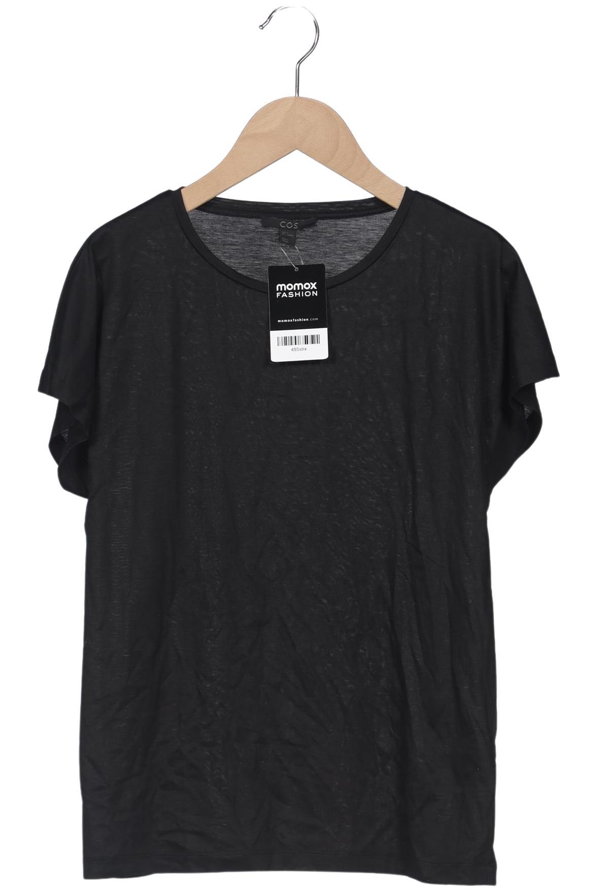 

COS Damen T-Shirt, schwarz, Gr. 36