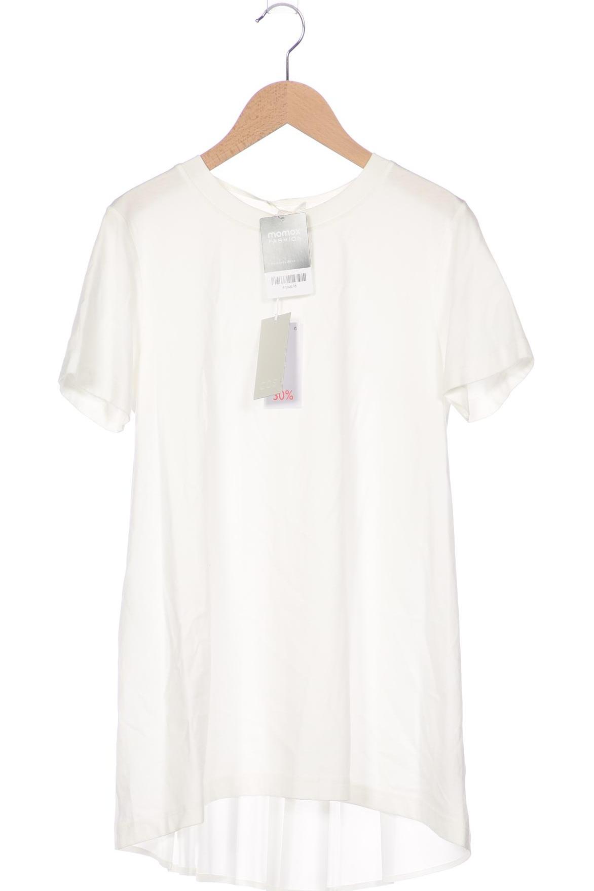 

COS Damen T-Shirt, weiß, Gr. 34