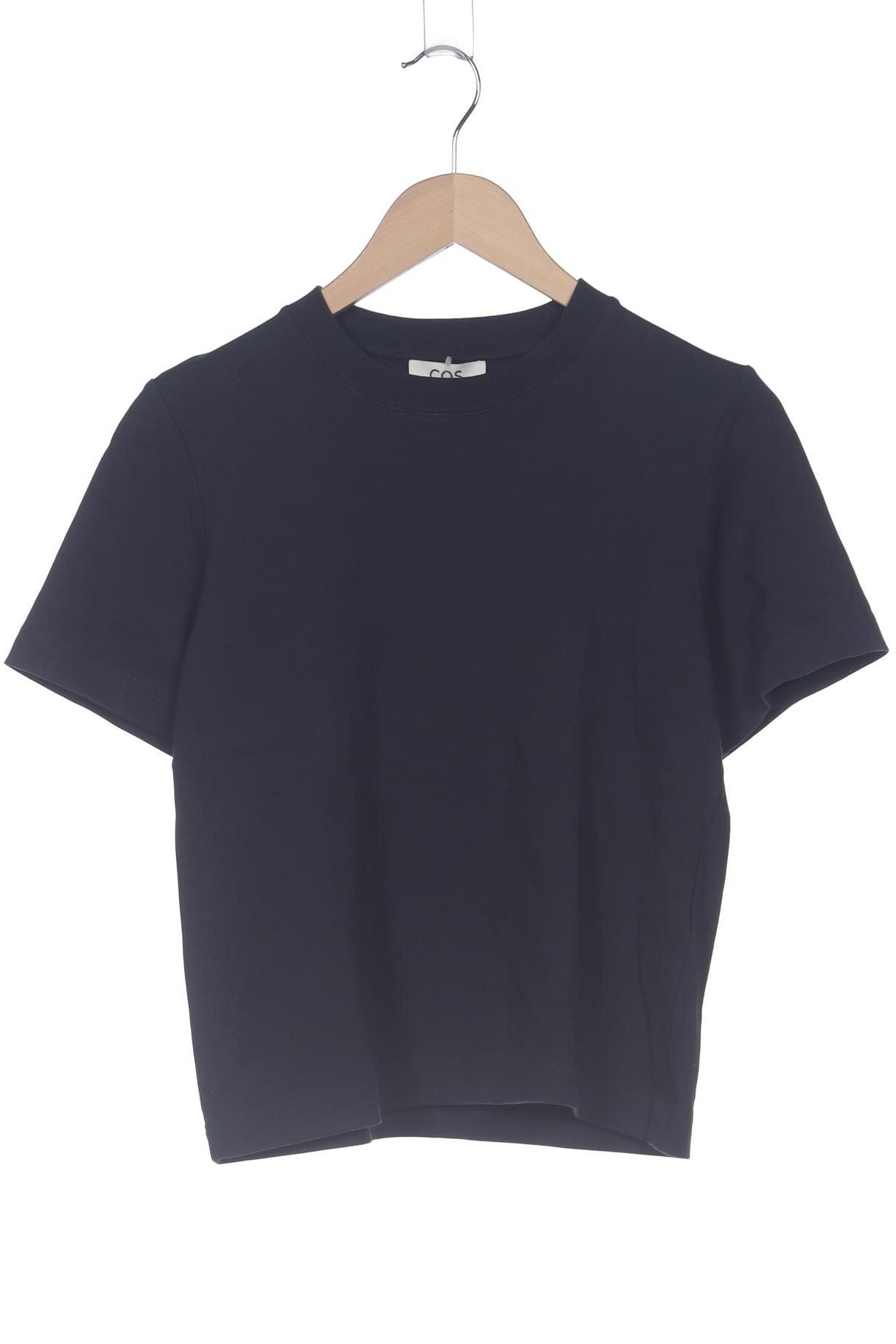 

COS Damen T-Shirt, marineblau, Gr. 36