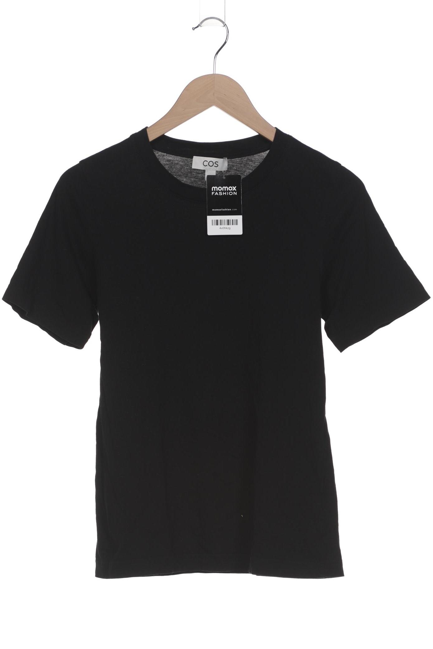

COS Damen T-Shirt, schwarz, Gr. 36