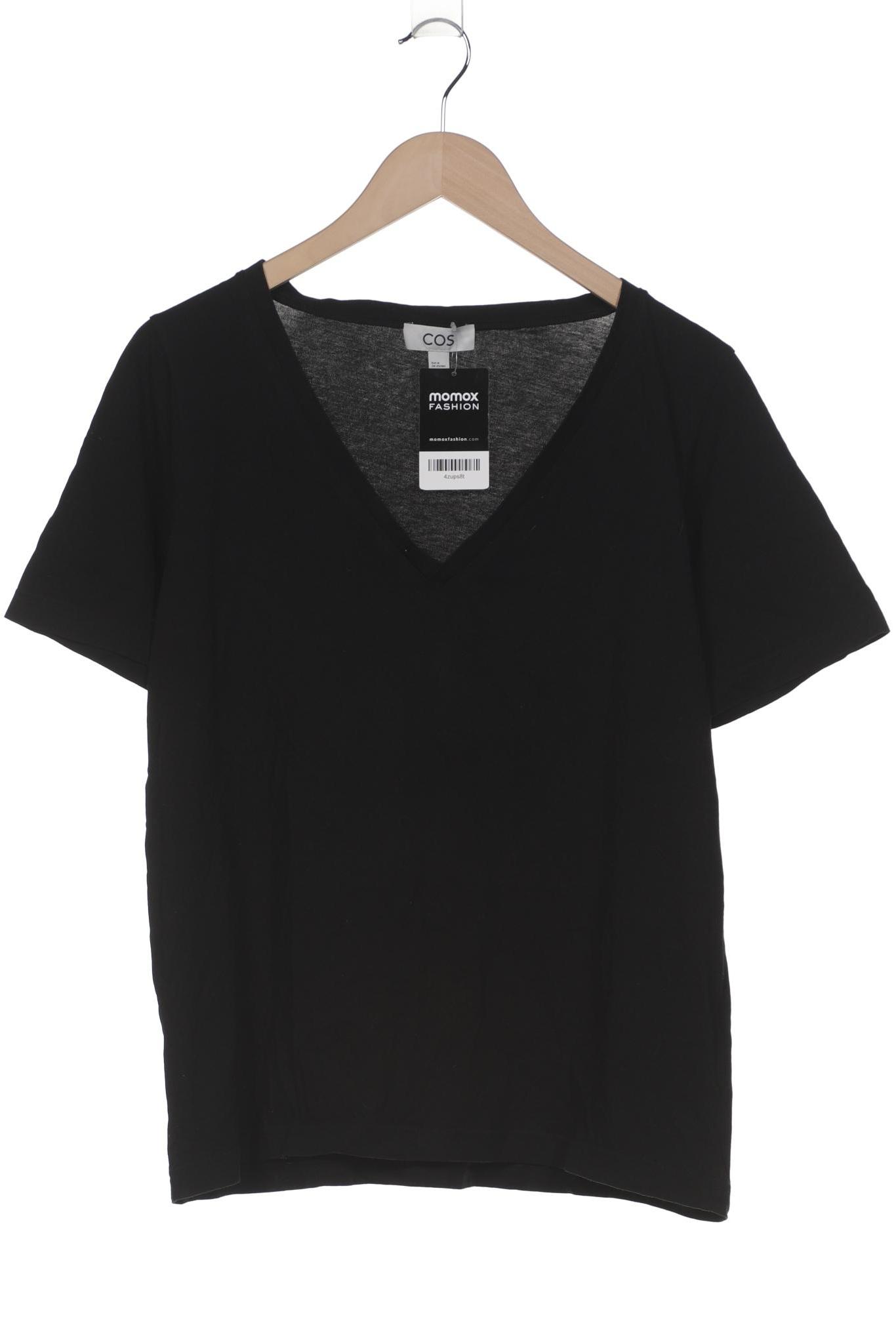 

COS Damen T-Shirt, schwarz, Gr. 38
