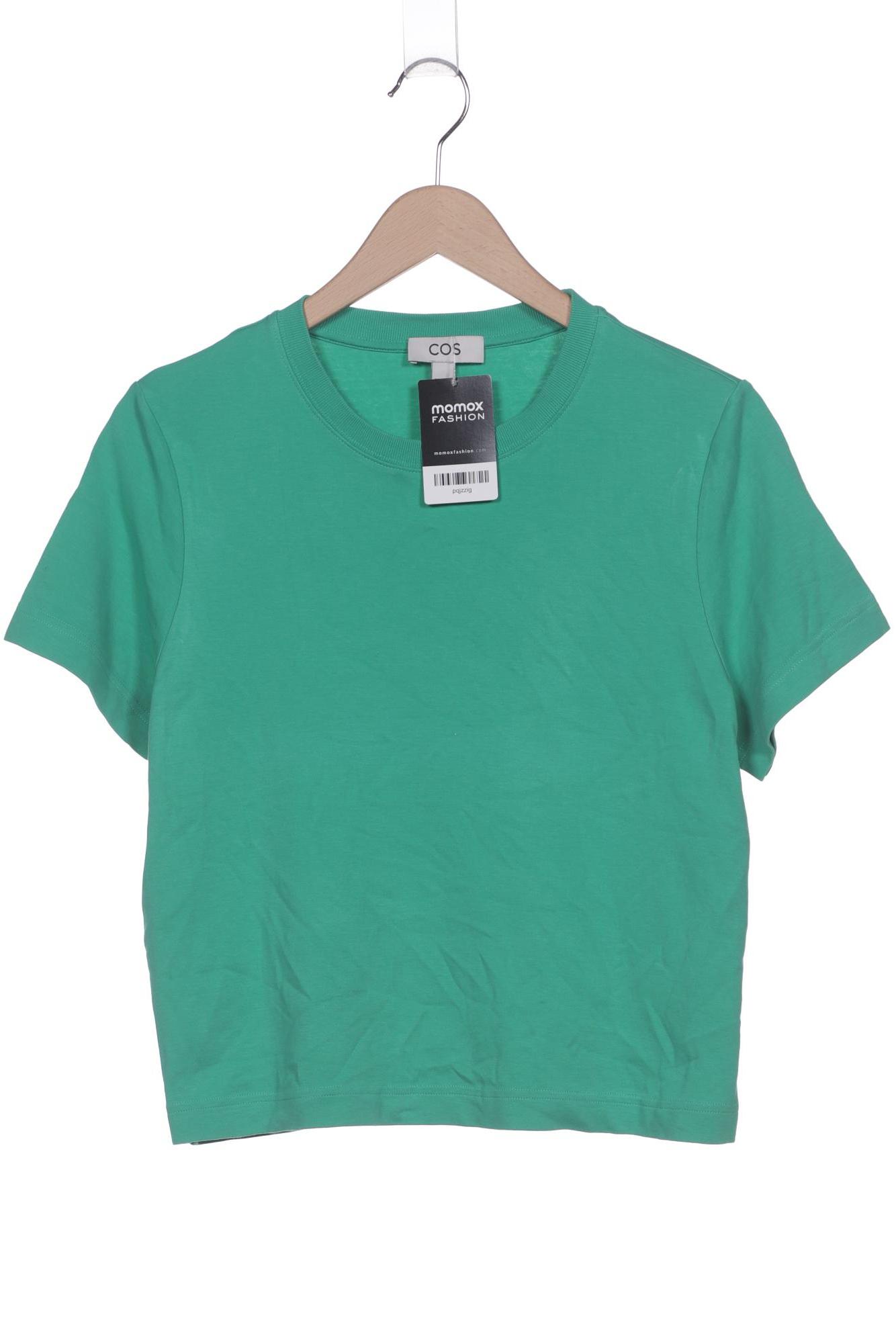 

COS Damen T-Shirt, grün, Gr. 38