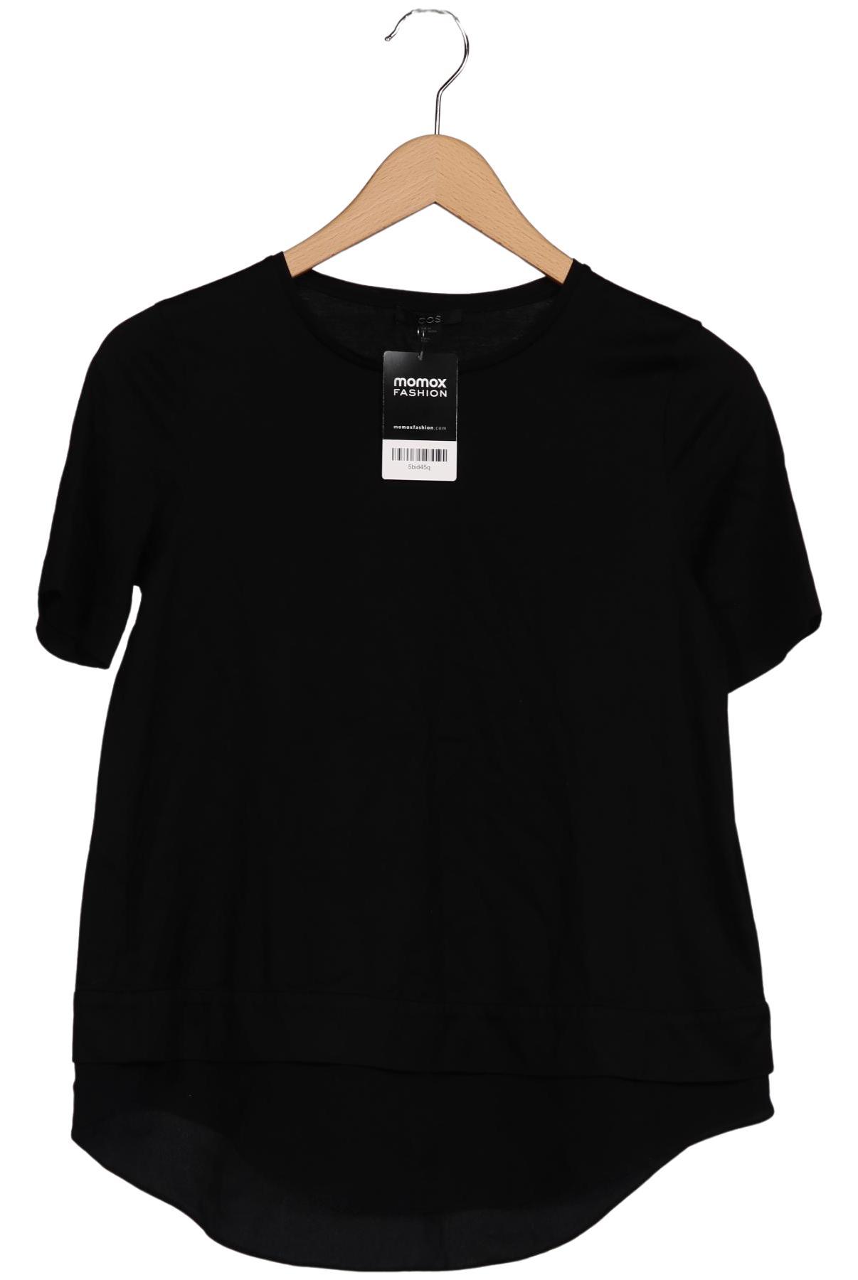 

COS Damen T-Shirt, schwarz, Gr. 34