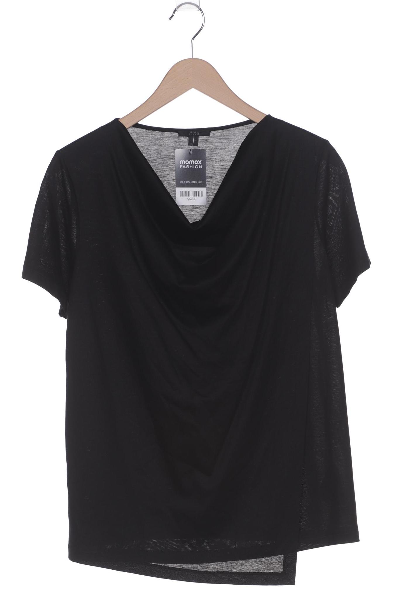 

COS Damen T-Shirt, schwarz, Gr. 38