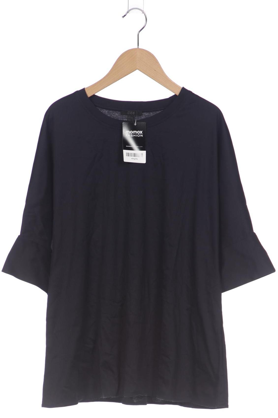 

COS Damen T-Shirt, marineblau, Gr. 36