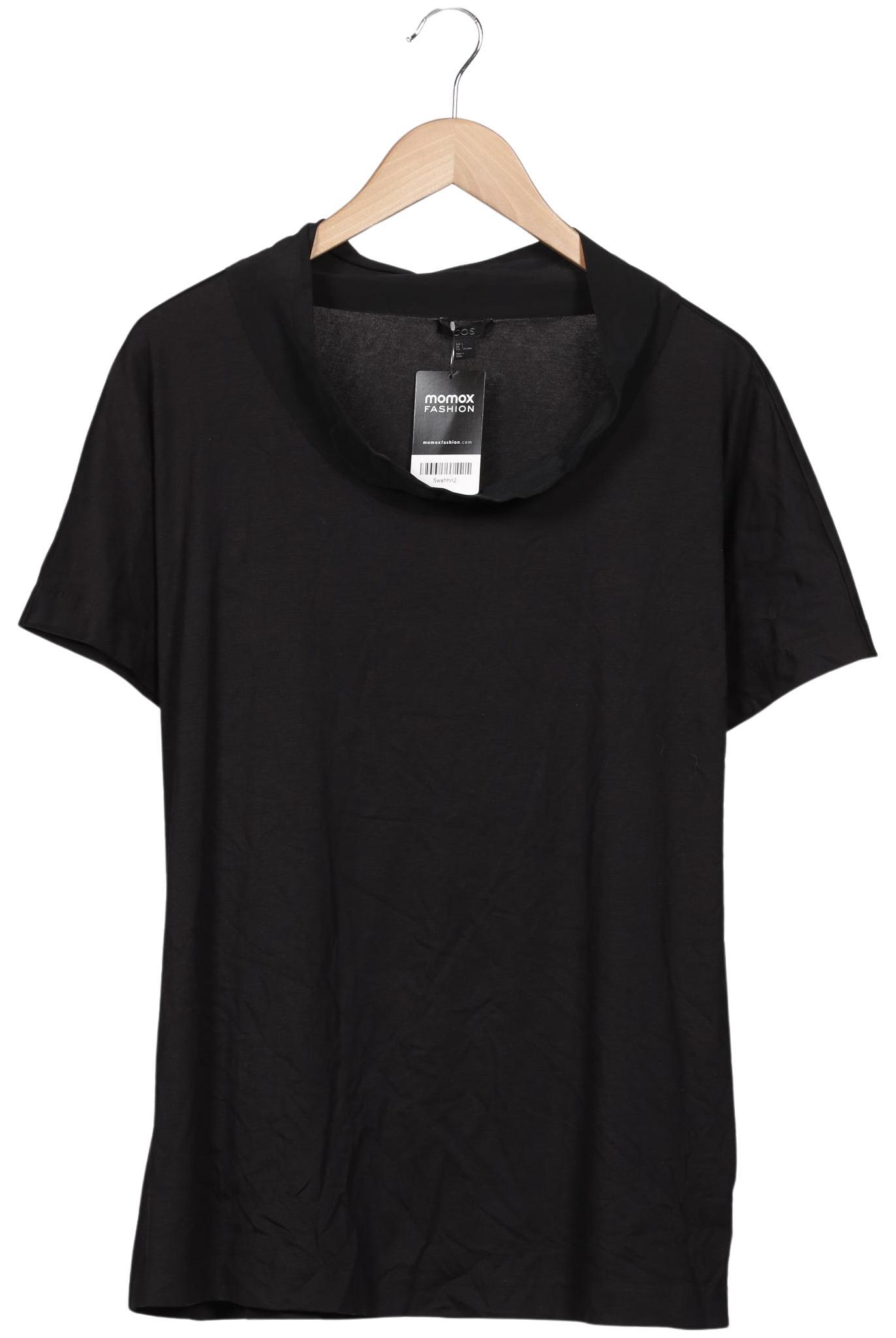 

COS Damen T-Shirt, schwarz, Gr. 42