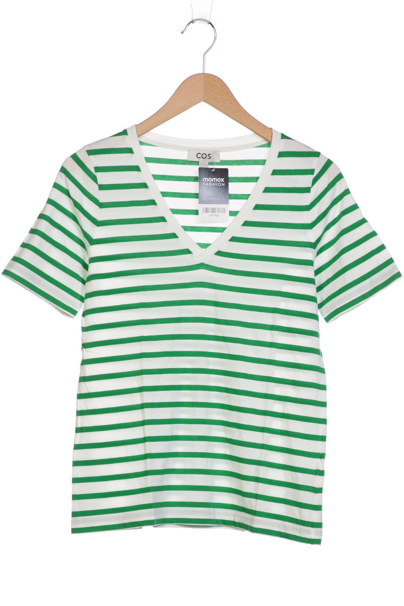 

COS Damen T-Shirt, grün, Gr. 36