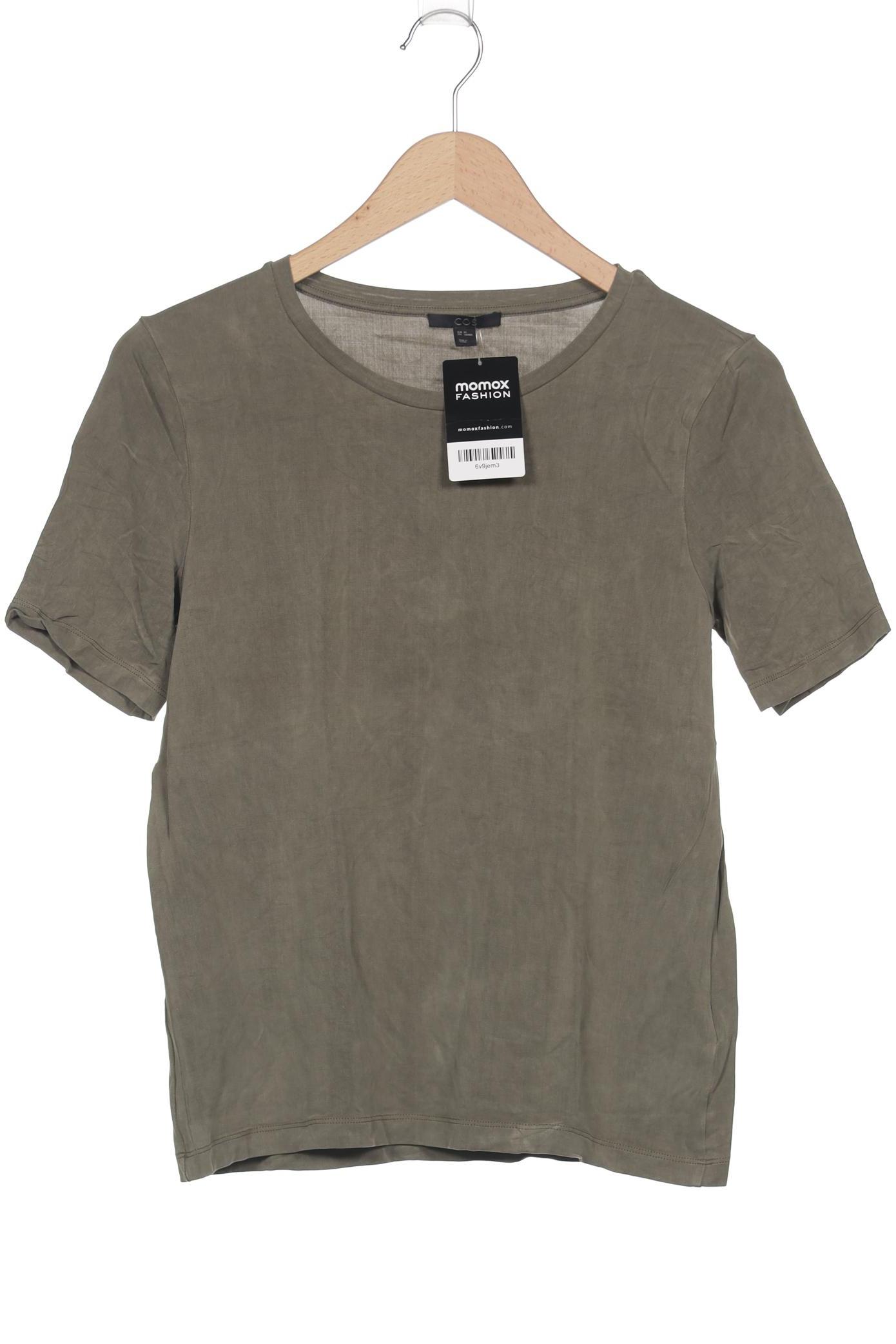 

COS Damen T-Shirt, grün, Gr. 34