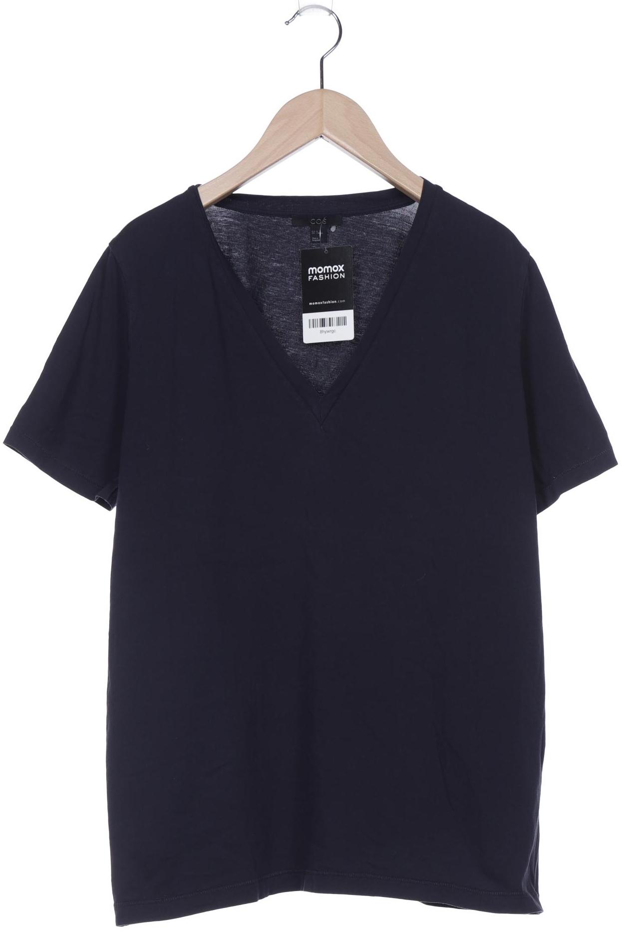

COS Damen T-Shirt, marineblau, Gr. 38