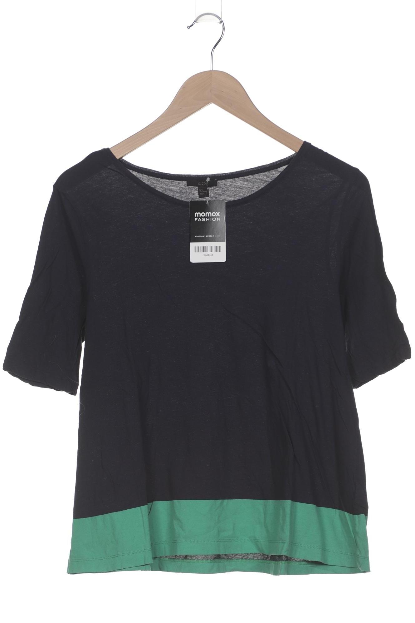 

COS Damen T-Shirt, marineblau, Gr. 36