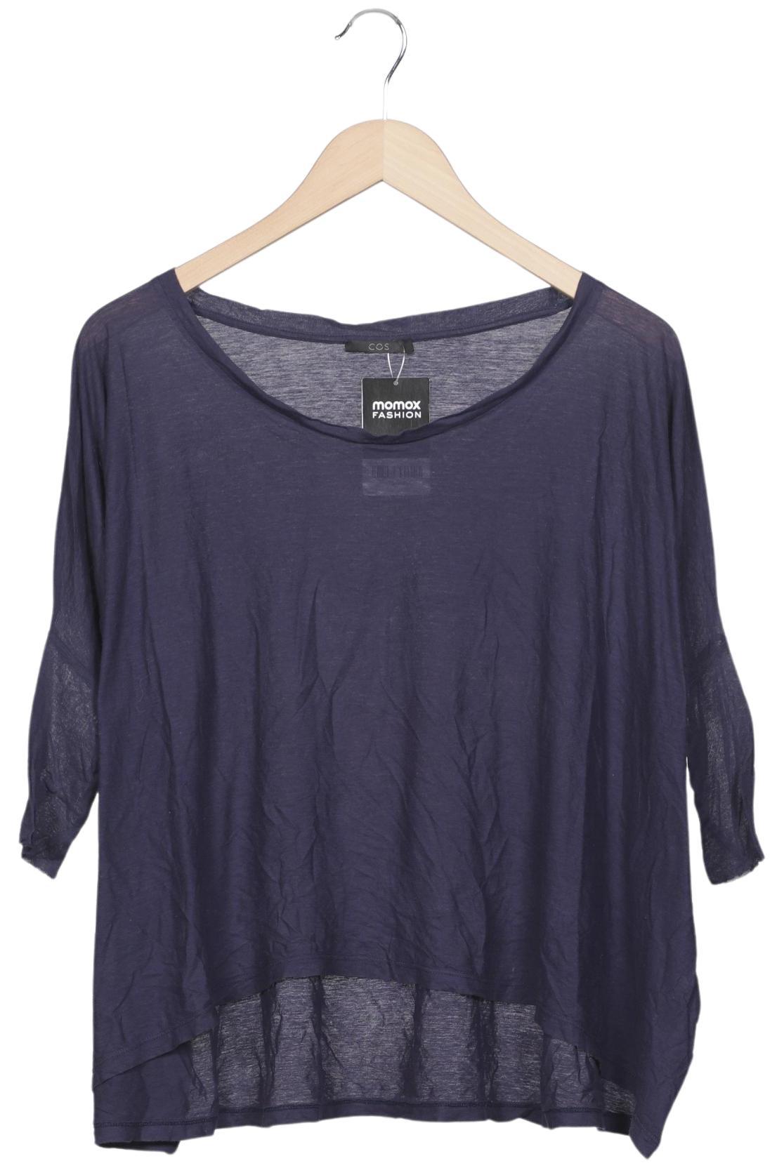 

COS Damen T-Shirt, marineblau, Gr. 34