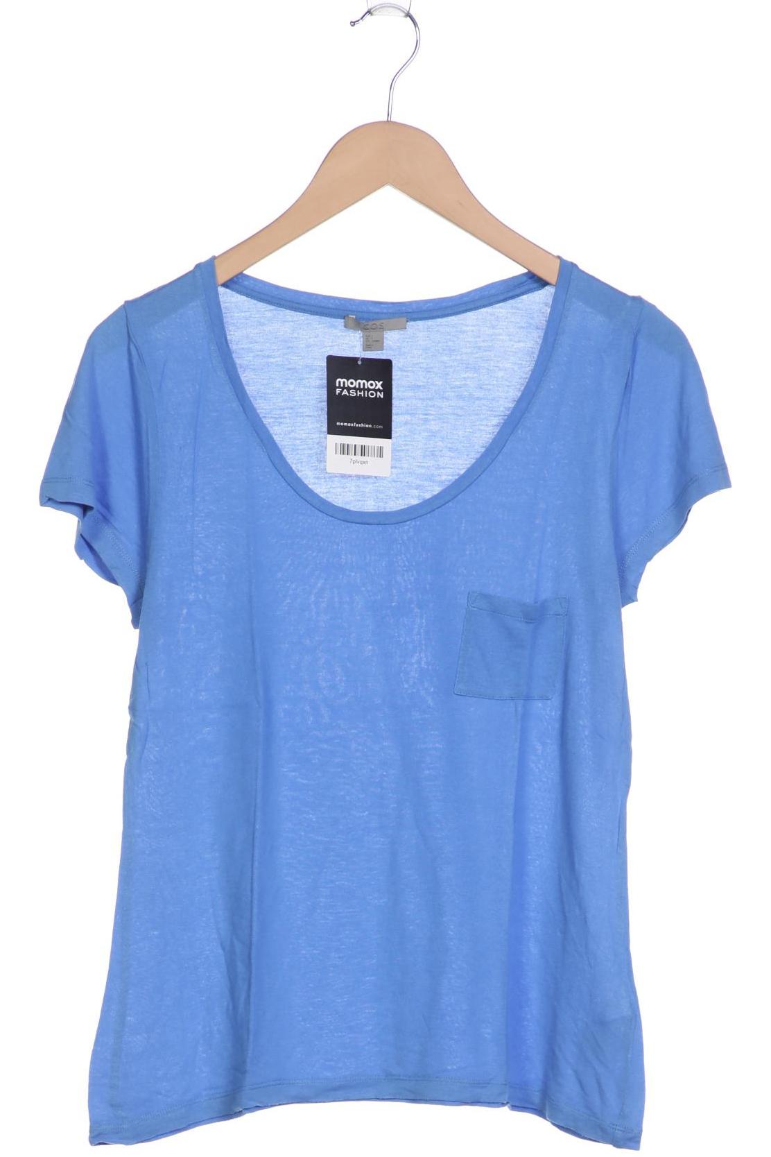 

COS Damen T-Shirt, blau, Gr. 36