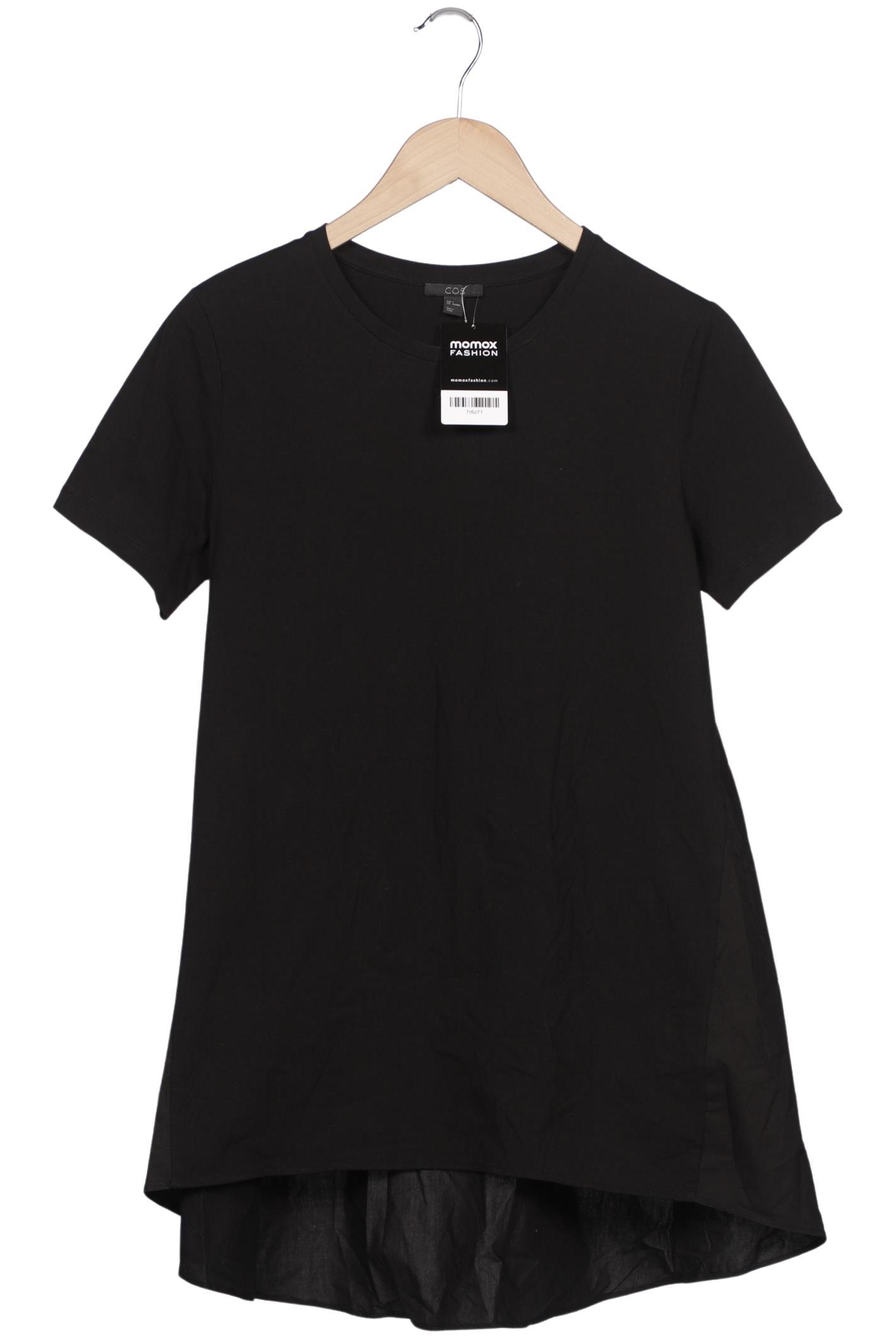 

COS Damen T-Shirt, schwarz, Gr. 36