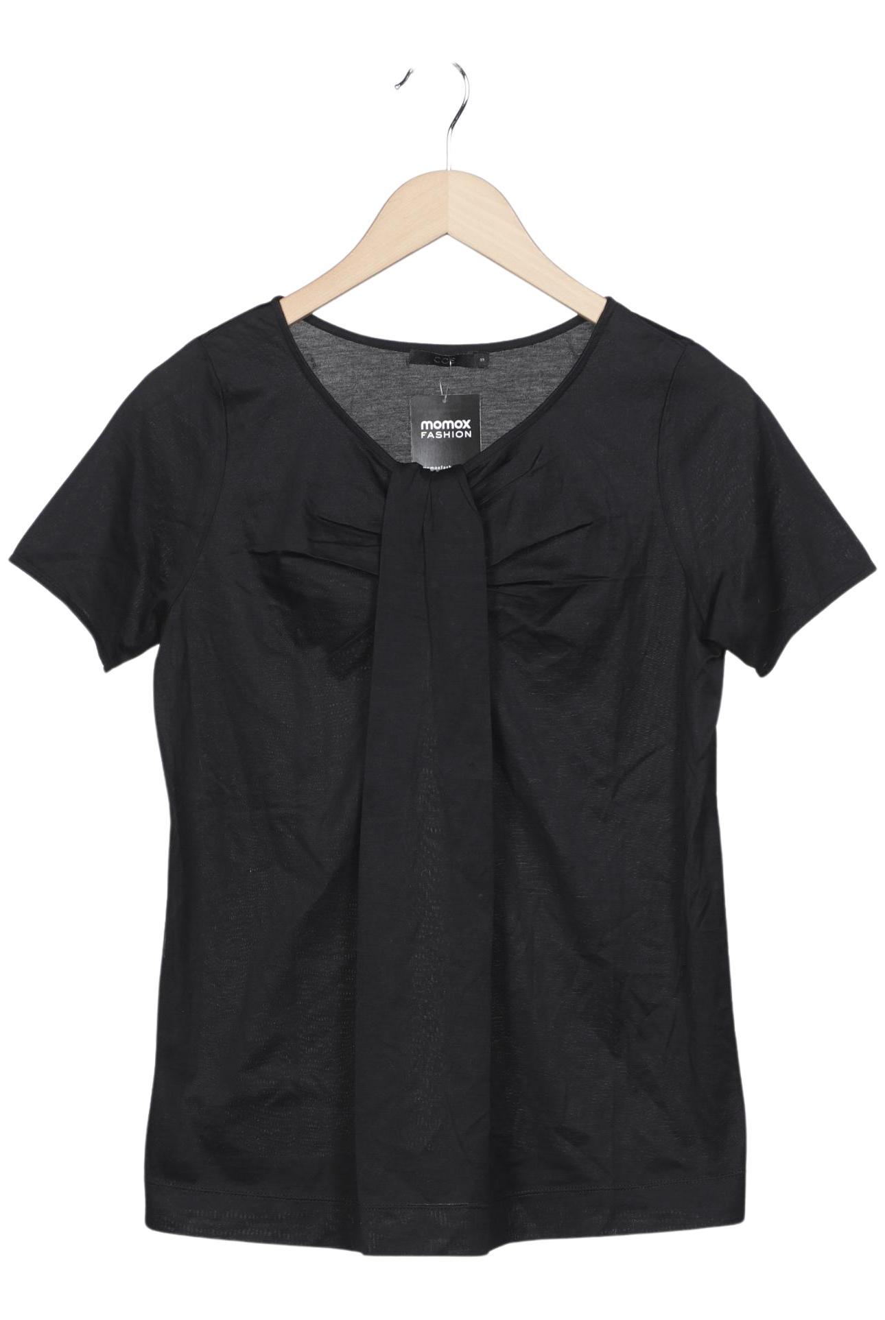 

COS Damen T-Shirt, schwarz, Gr. 36