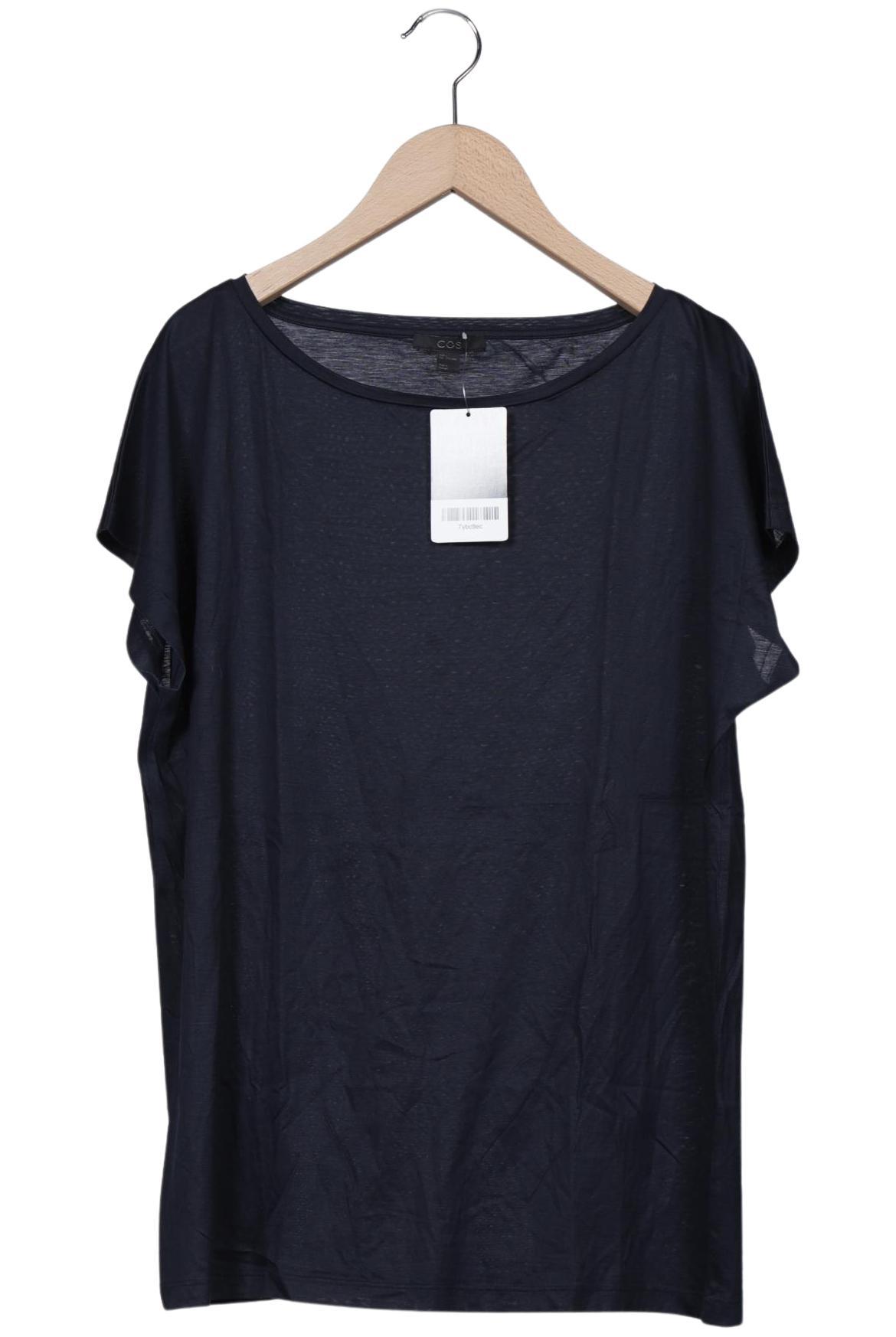 

COS Damen T-Shirt, marineblau, Gr. 42