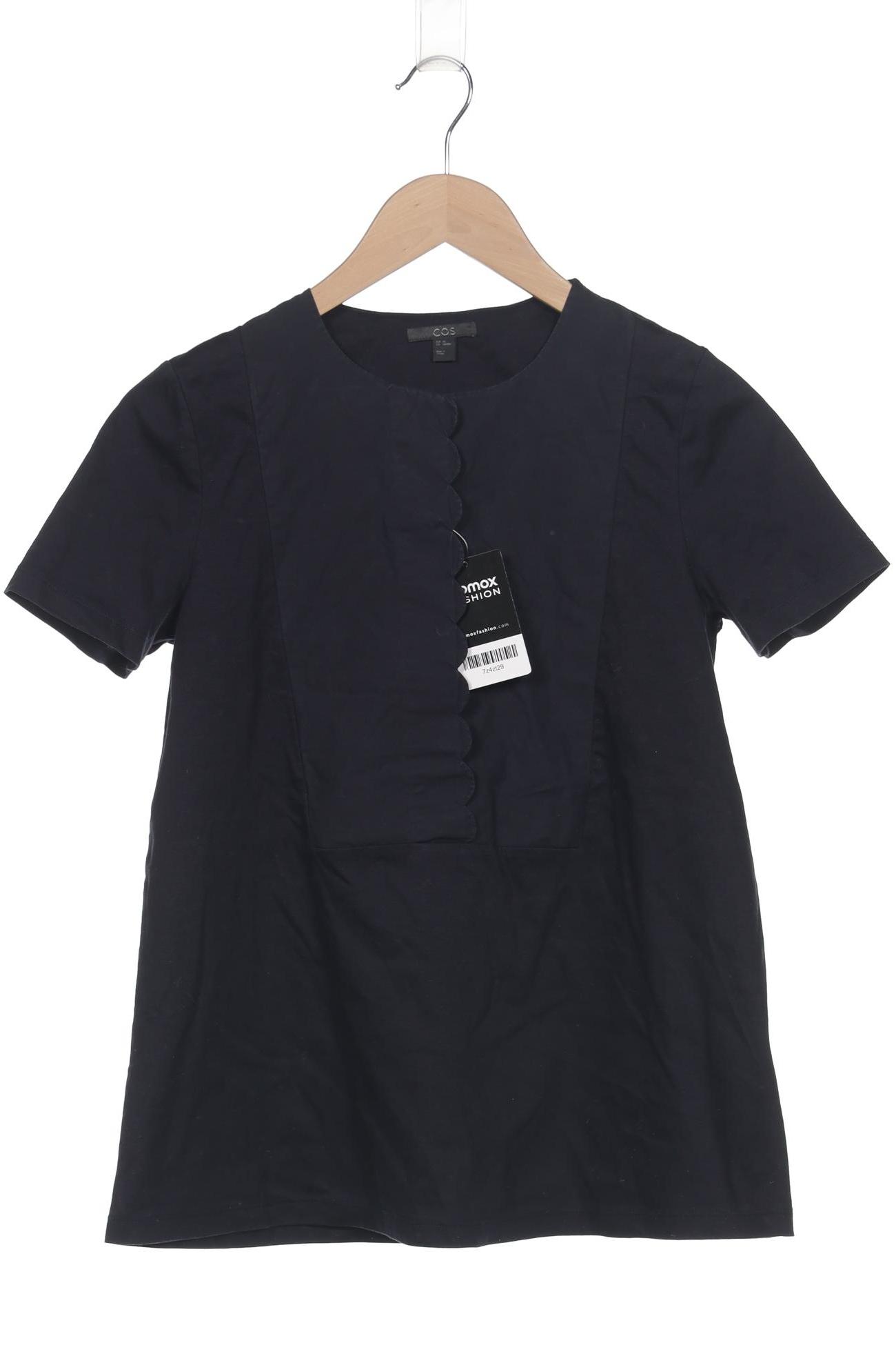 

COS Damen T-Shirt, marineblau, Gr. 34
