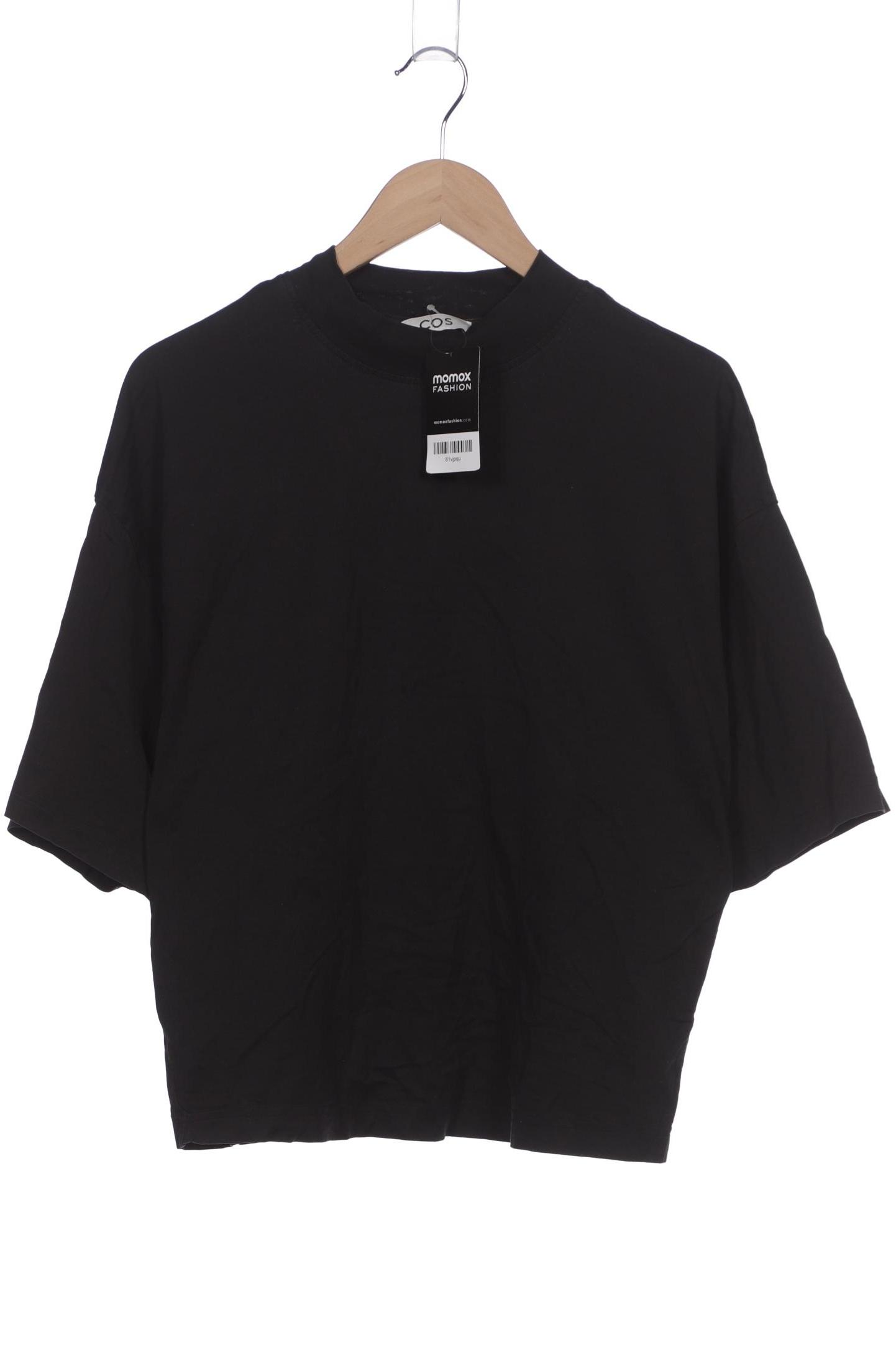 

COS Damen T-Shirt, schwarz, Gr. 36