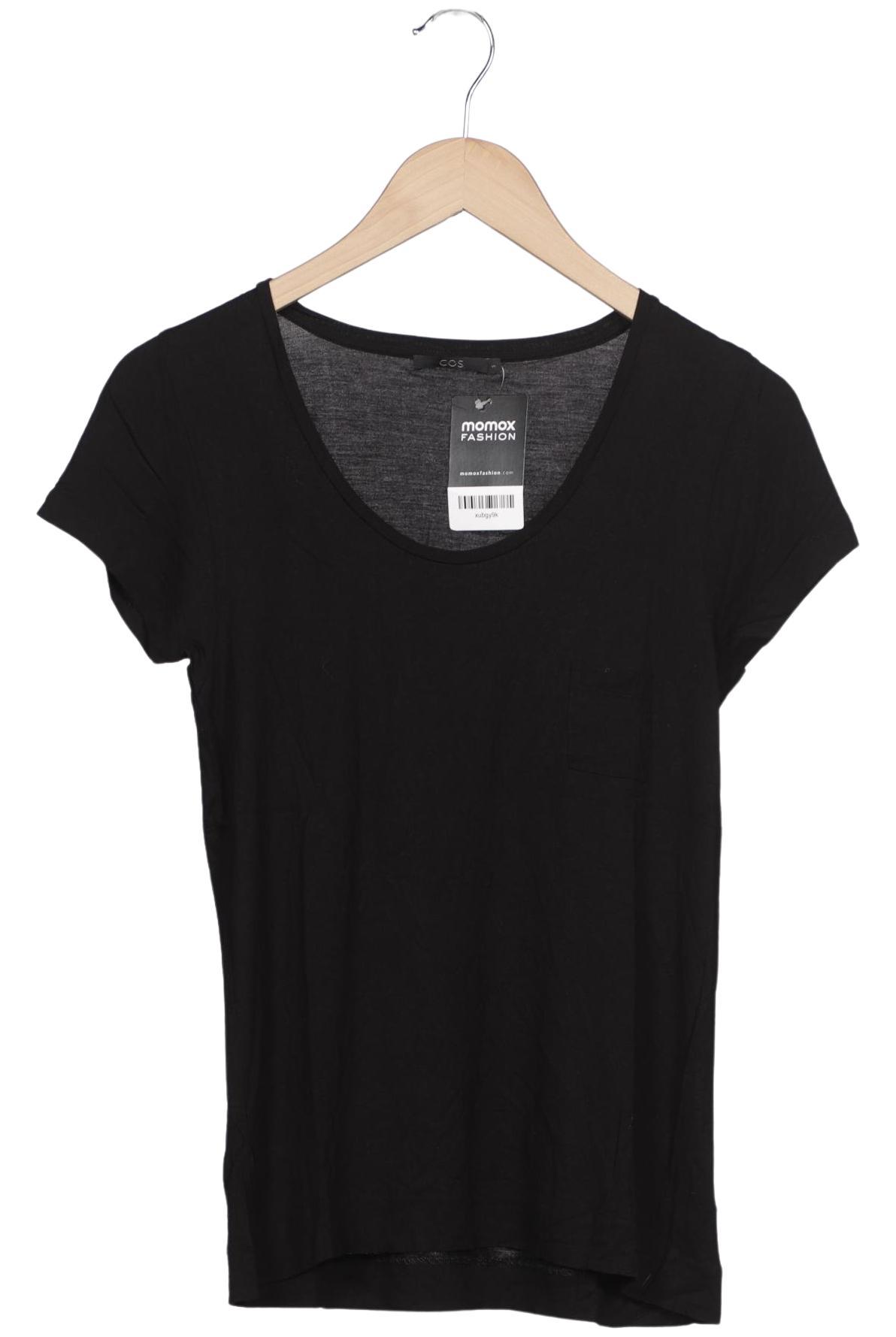 

COS Damen T-Shirt, schwarz, Gr. 36