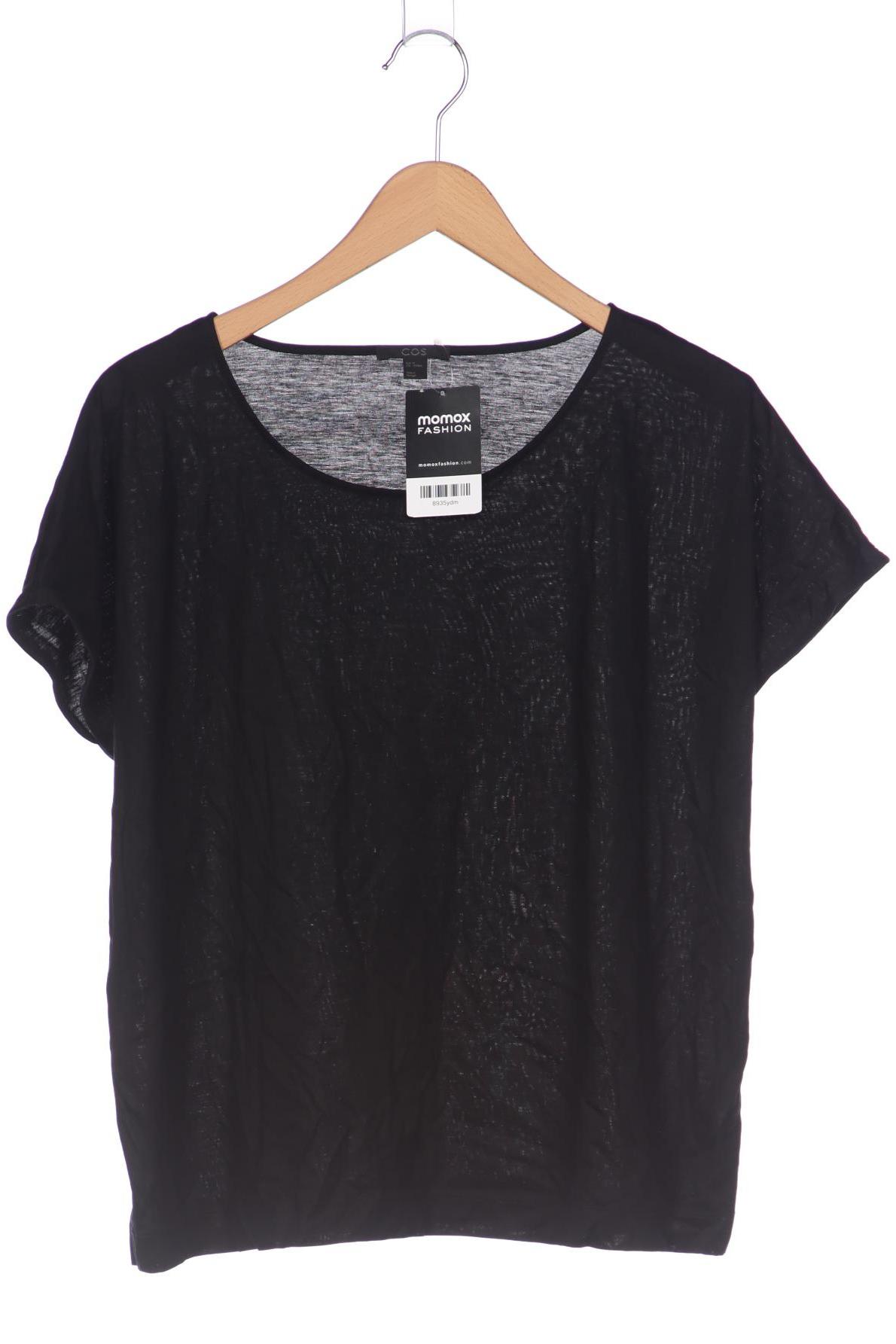 

COS Damen T-Shirt, schwarz, Gr. 38