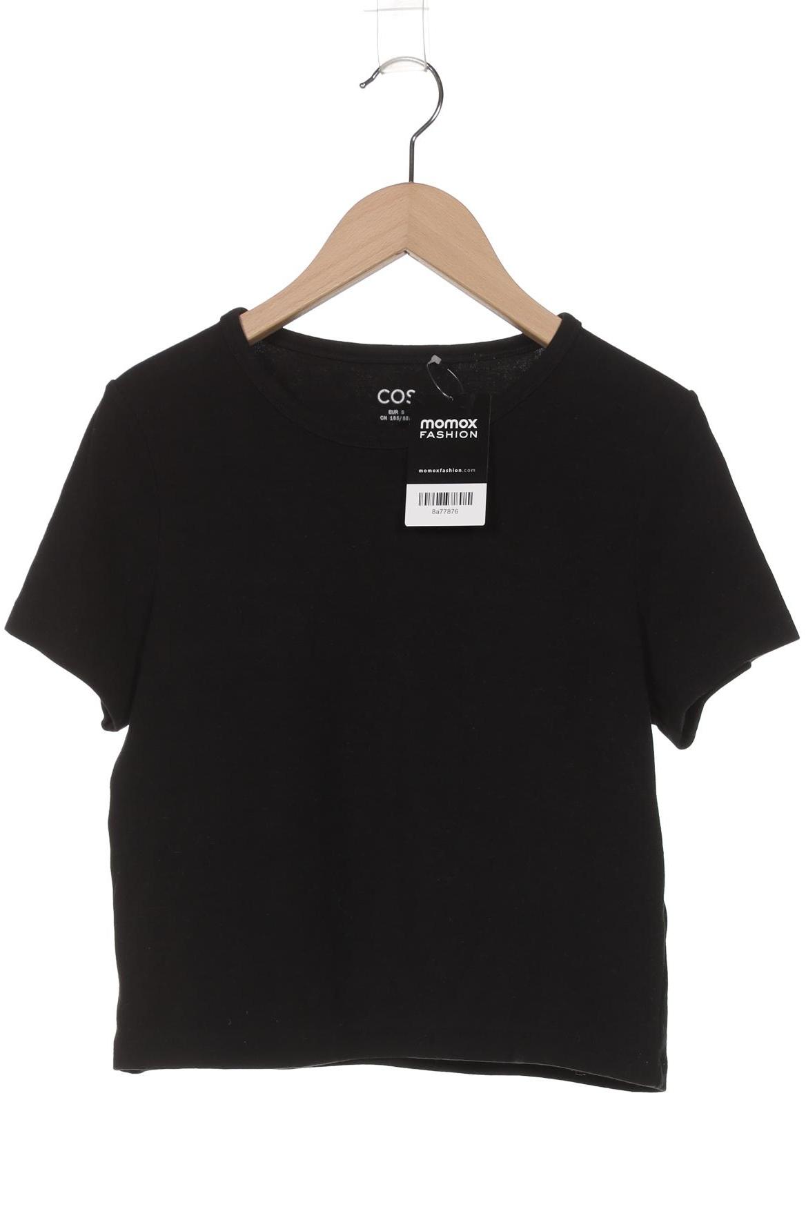 

COS Damen T-Shirt, schwarz, Gr. 36