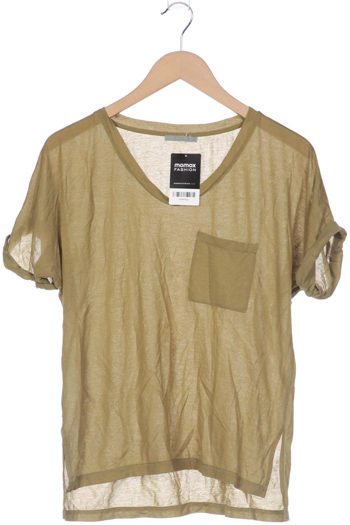 

COS Damen T-Shirt, grün, Gr. 36