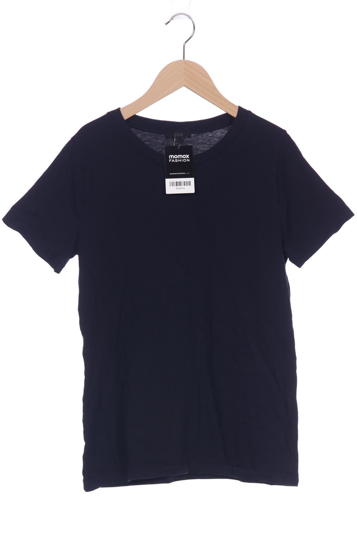 

COS Damen T-Shirt, marineblau, Gr. 38