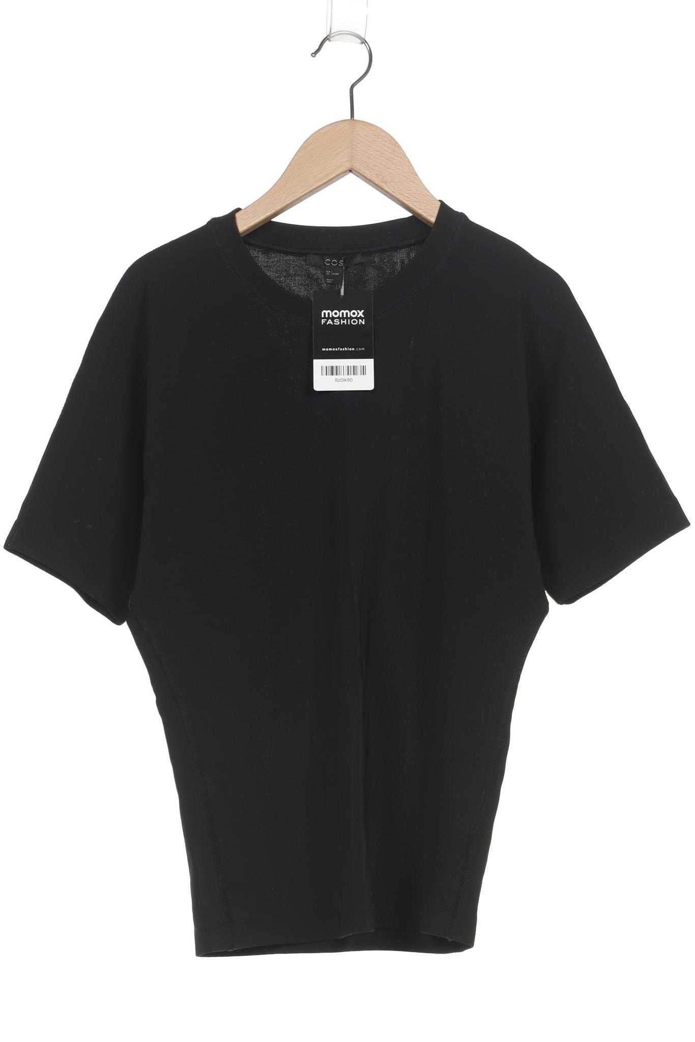 

COS Damen T-Shirt, schwarz, Gr. 36