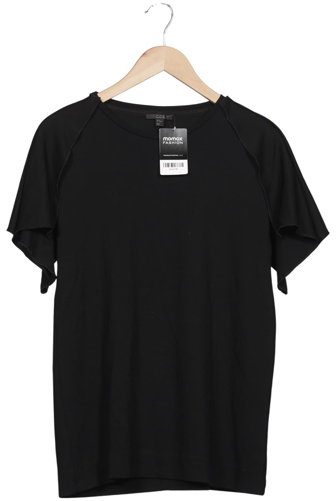 

COS Damen T-Shirt, schwarz, Gr. 38