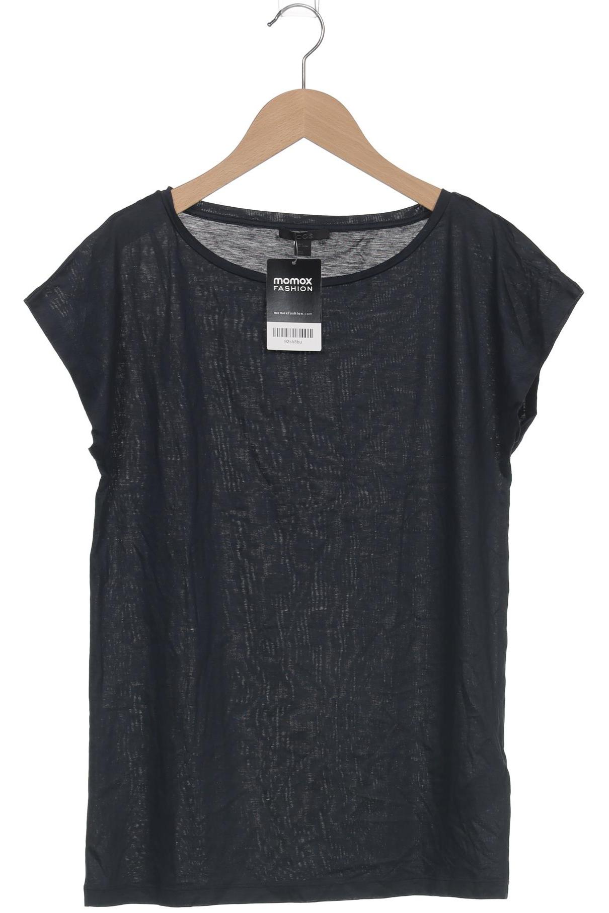 

COS Damen T-Shirt, marineblau, Gr. 36