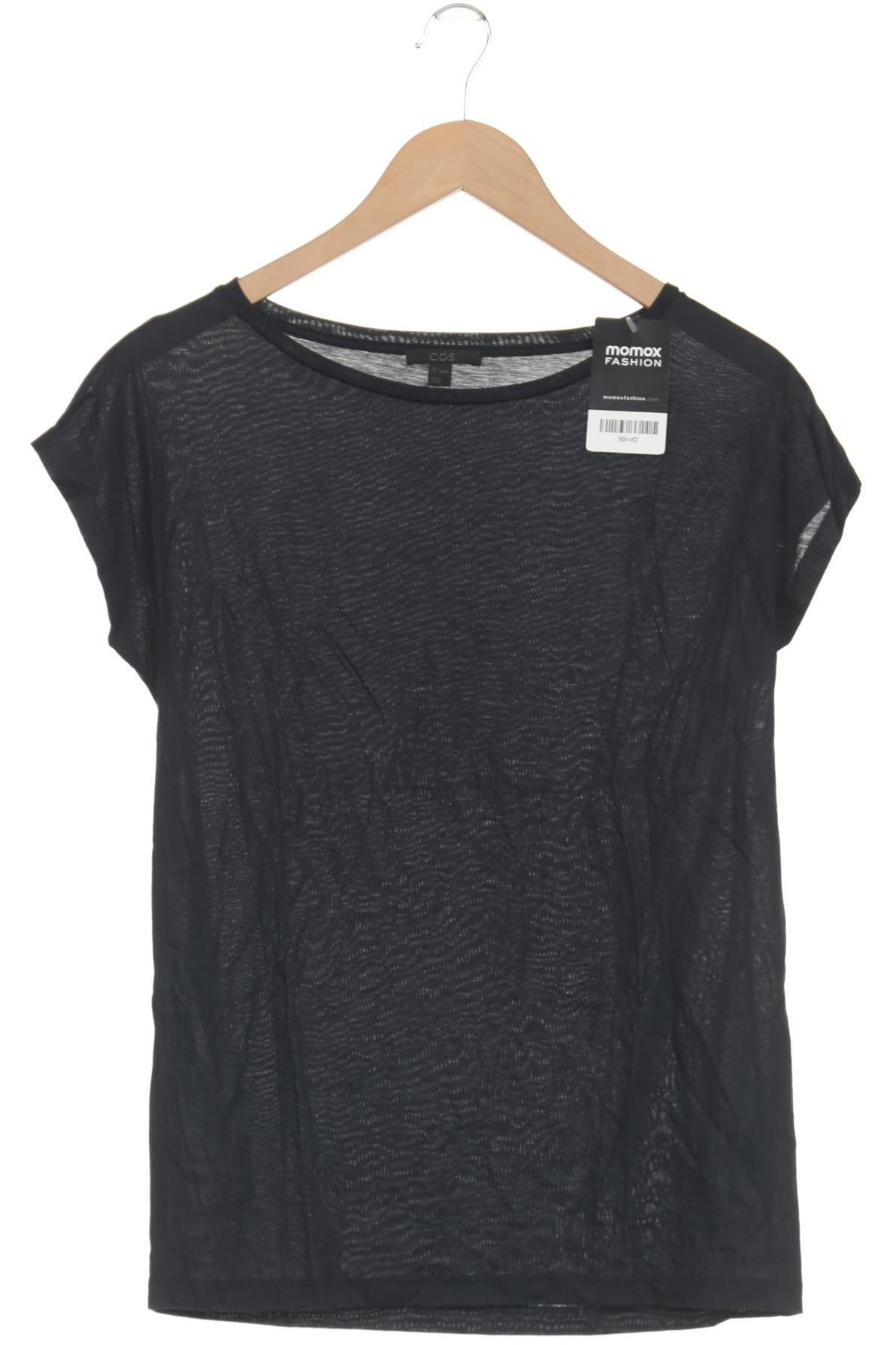 

COS Damen T-Shirt, marineblau, Gr. 36