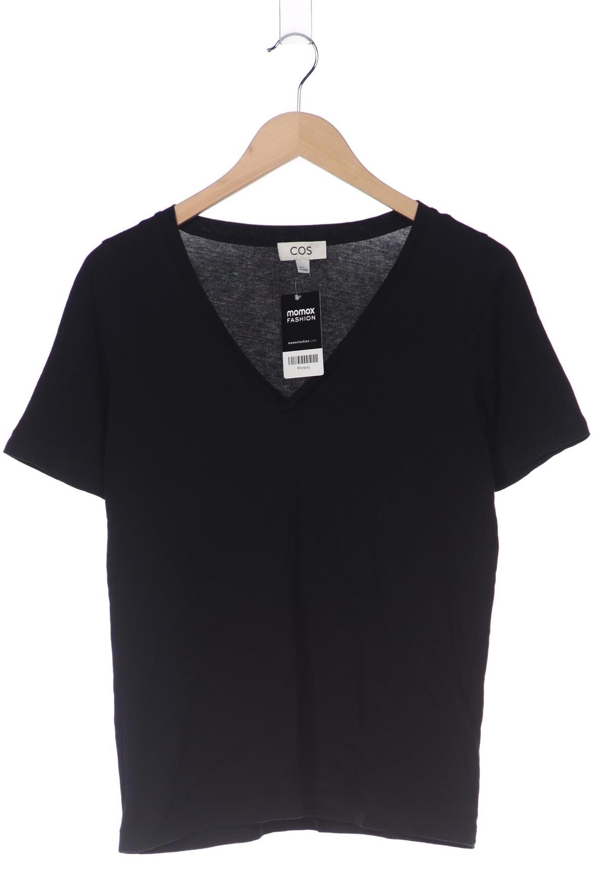 

COS Damen T-Shirt, schwarz, Gr. 36