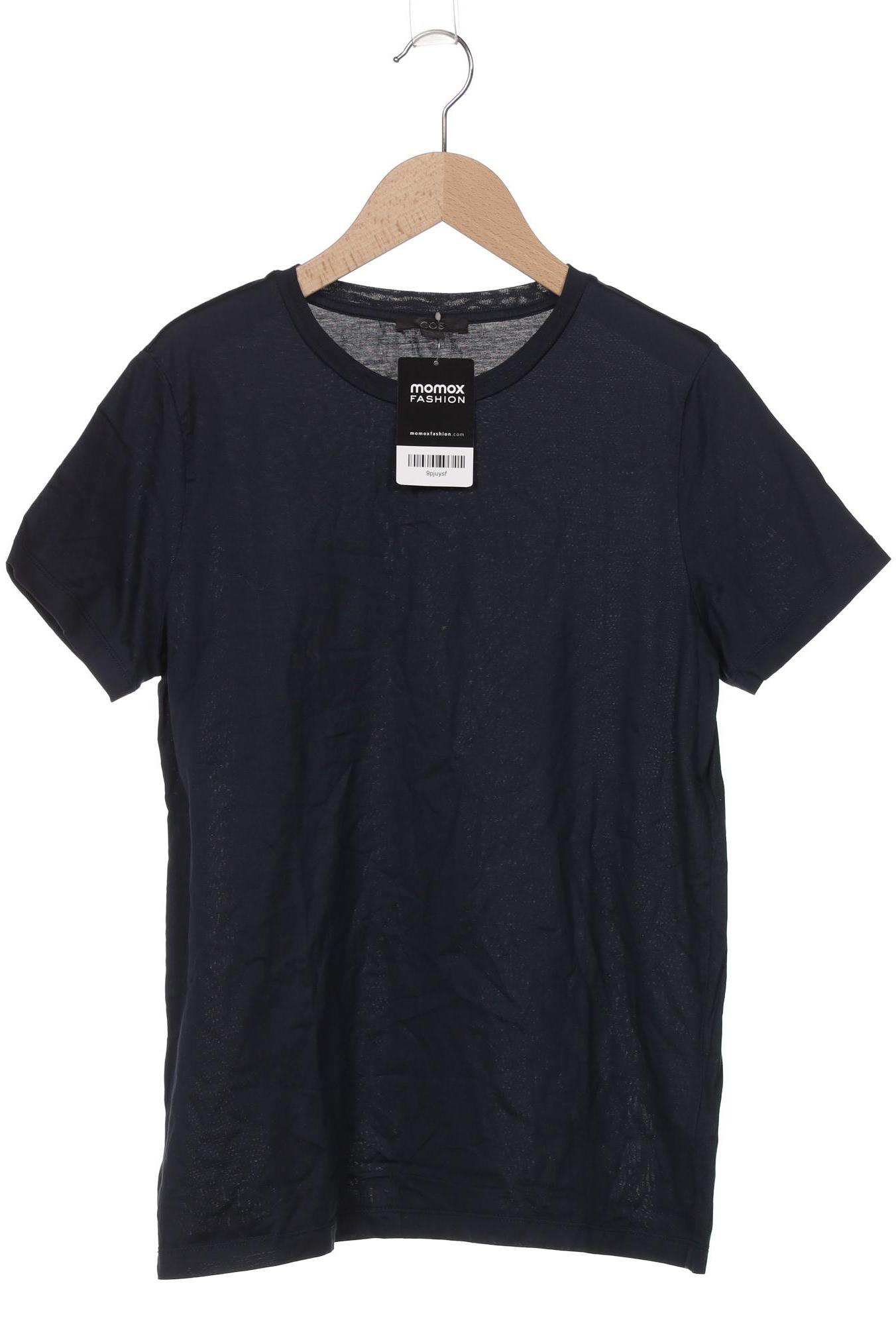 

COS Damen T-Shirt, marineblau, Gr. 36