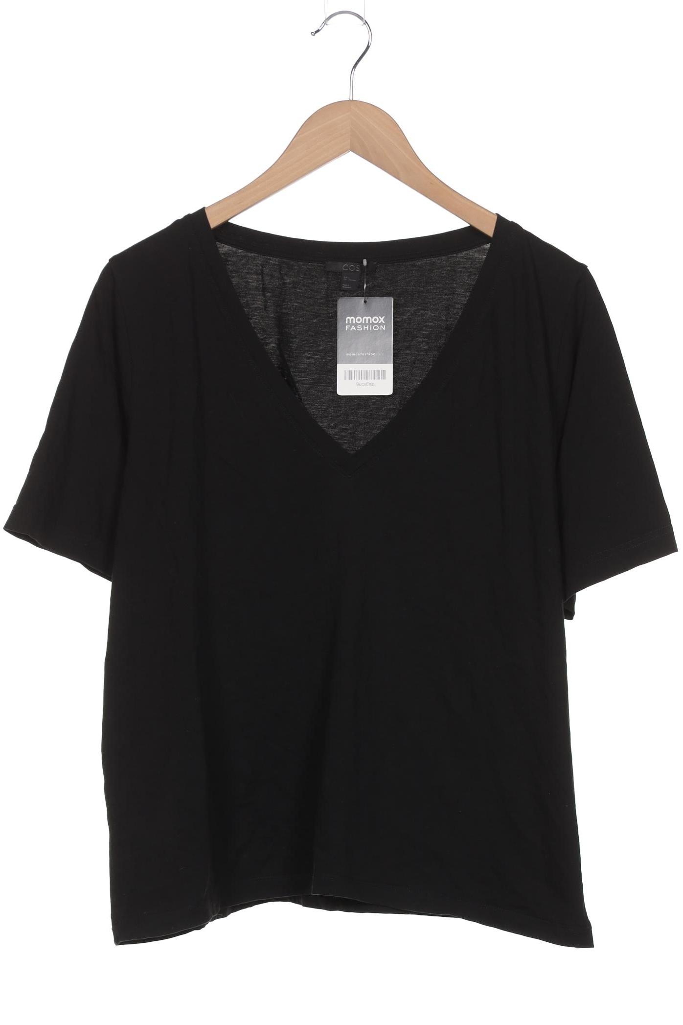 

COS Damen T-Shirt, schwarz, Gr. 42