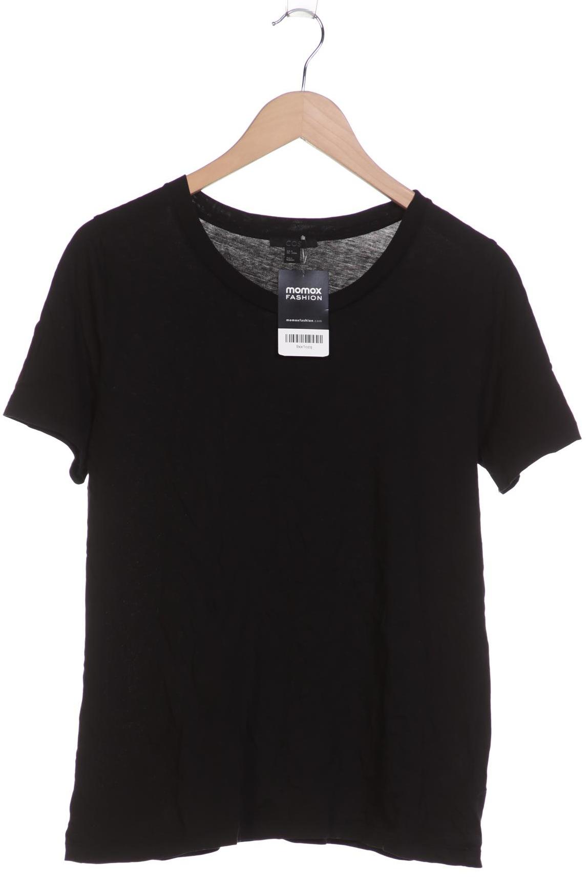 

COS Damen T-Shirt, schwarz, Gr. 38
