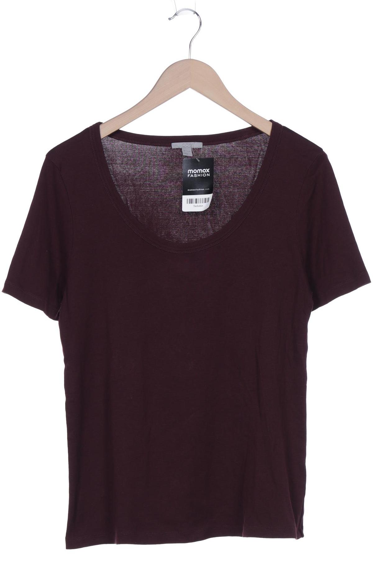 

COS Damen T-Shirt, bordeaux, Gr. 42