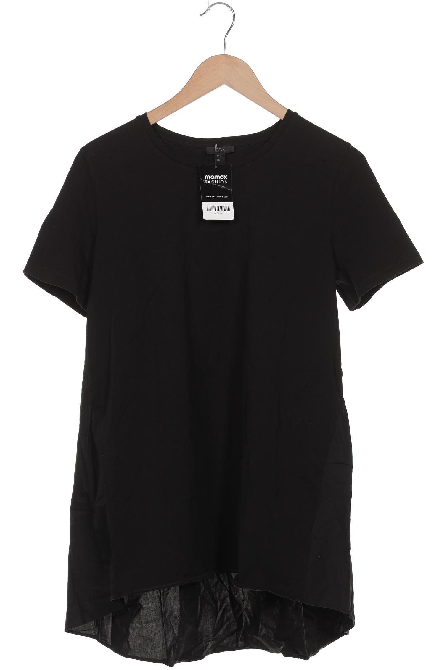 

COS Damen T-Shirt, schwarz, Gr. 38