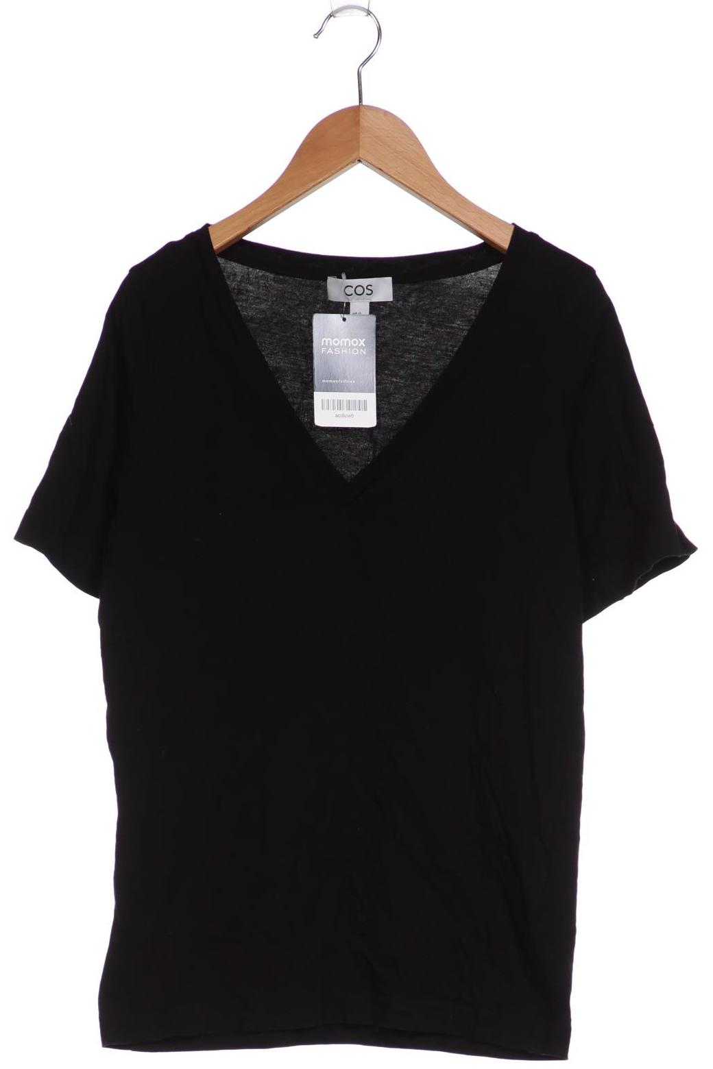

COS Damen T-Shirt, schwarz, Gr. 34