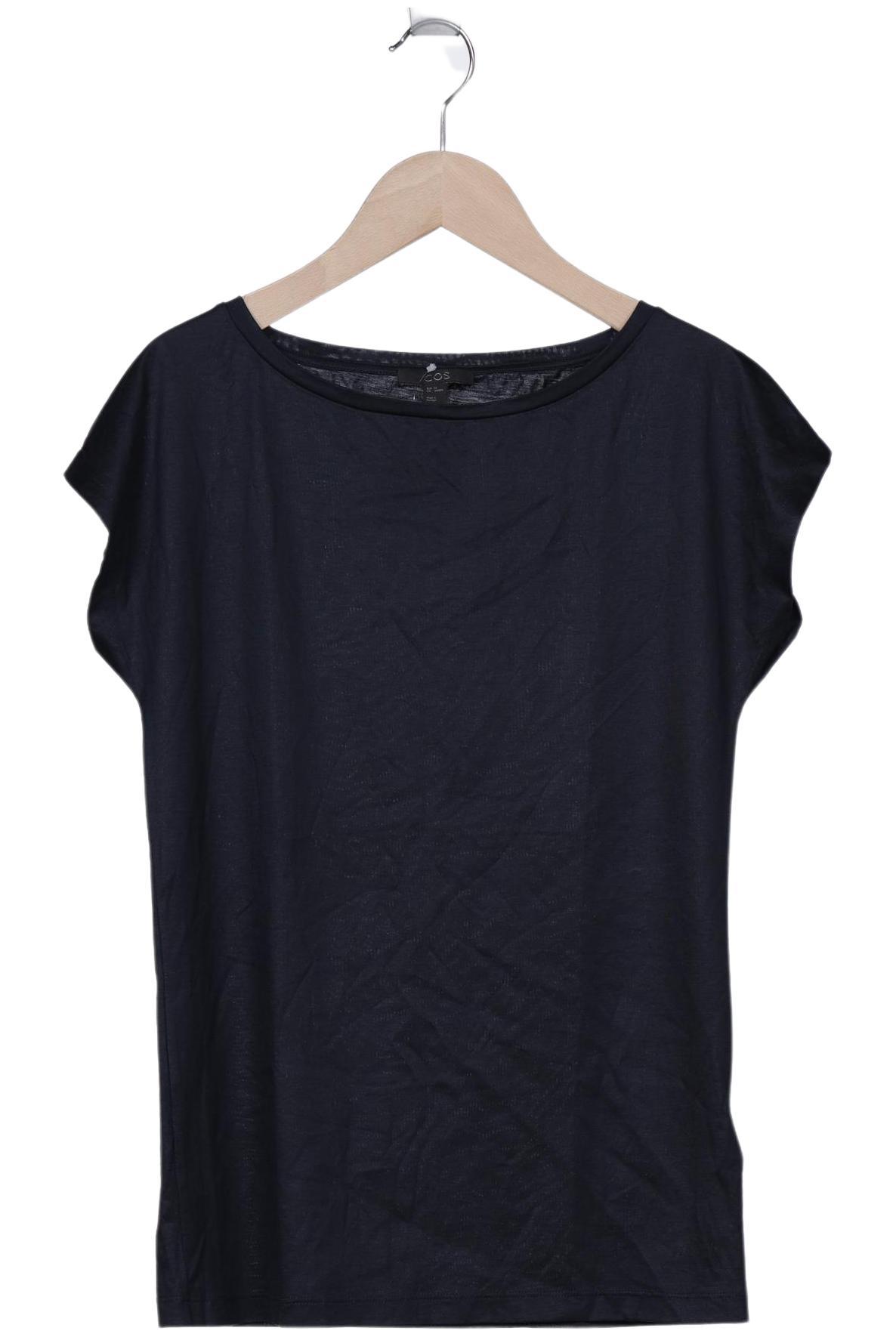 

COS Damen T-Shirt, marineblau, Gr. 34