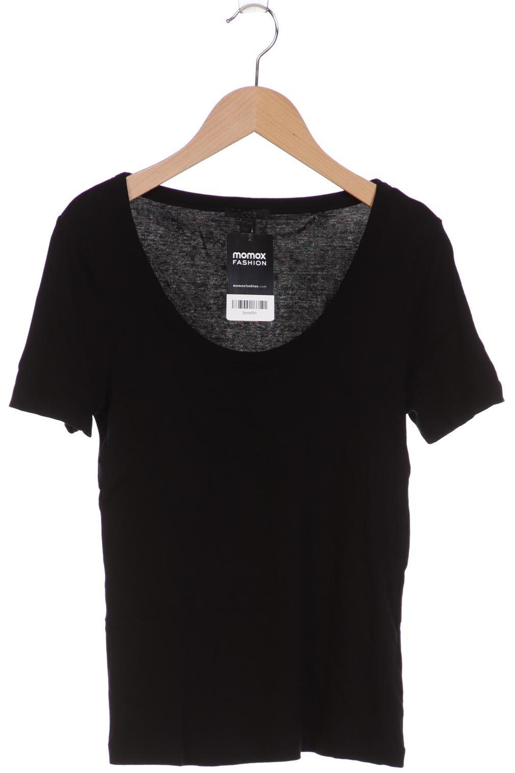

COS Damen T-Shirt, schwarz, Gr. 36